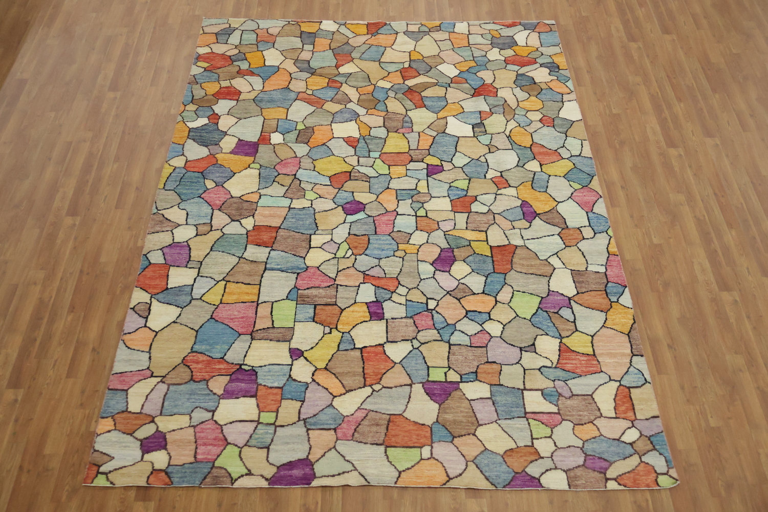 Colorful Mosaic Pattern Rug for a Vibrant Modern Living Space 8x10