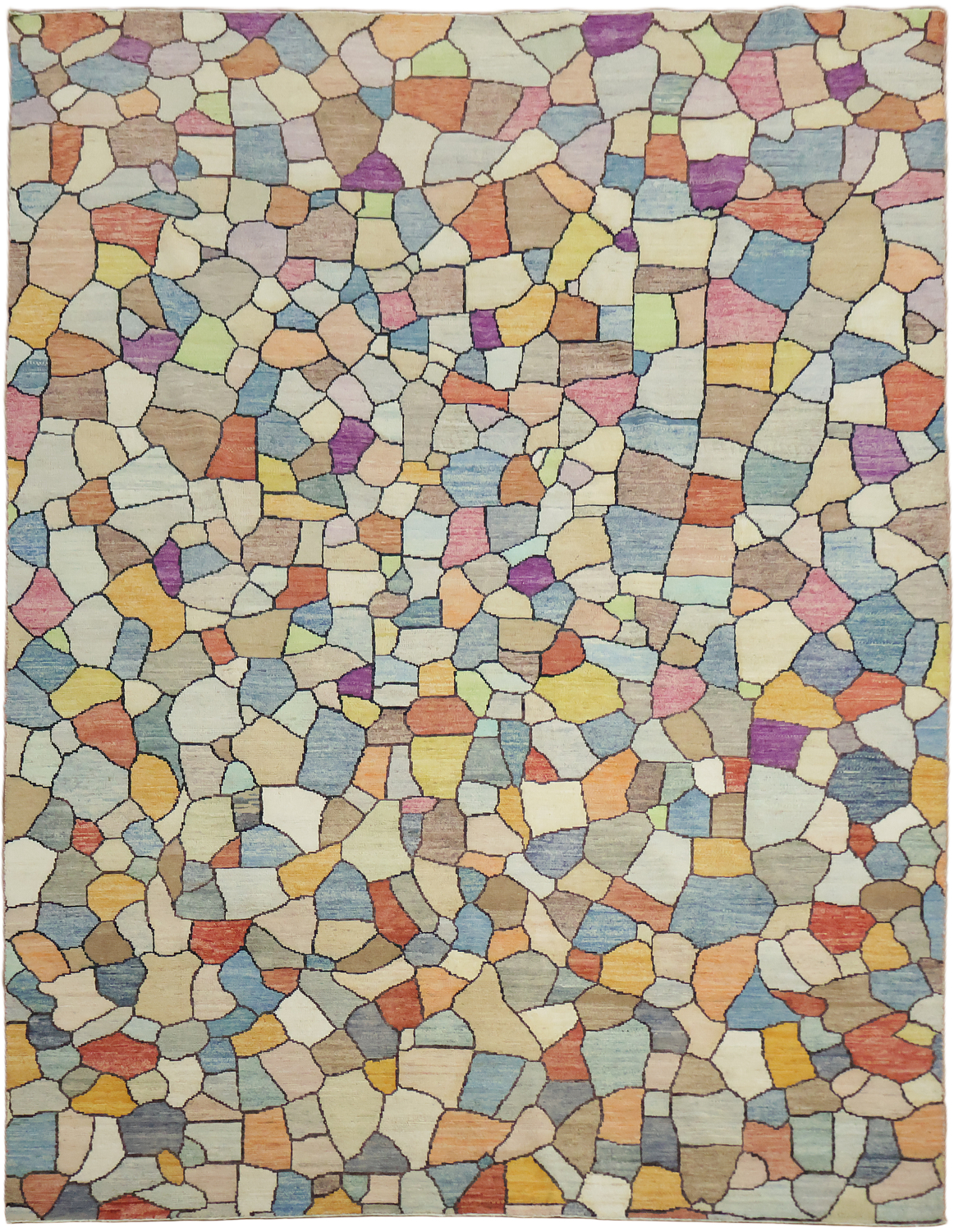 Colorful Mosaic Pattern Rug for a Vibrant Modern Living Space 8x10