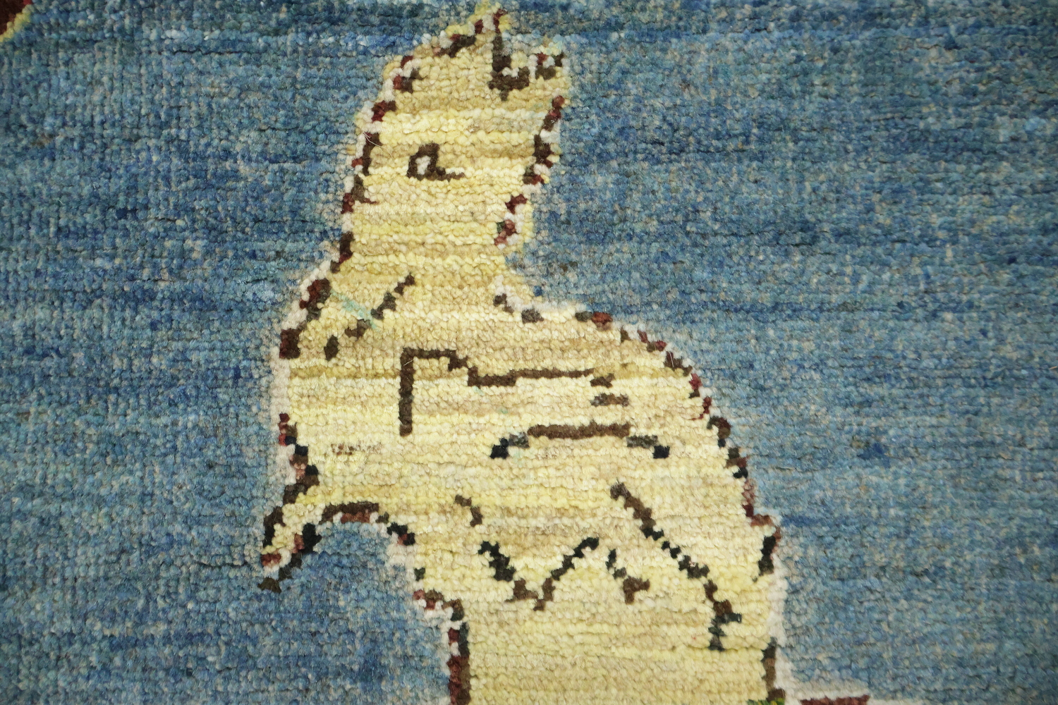 Pictorial Wool Gabbeh Oriental Area Rug 8x12