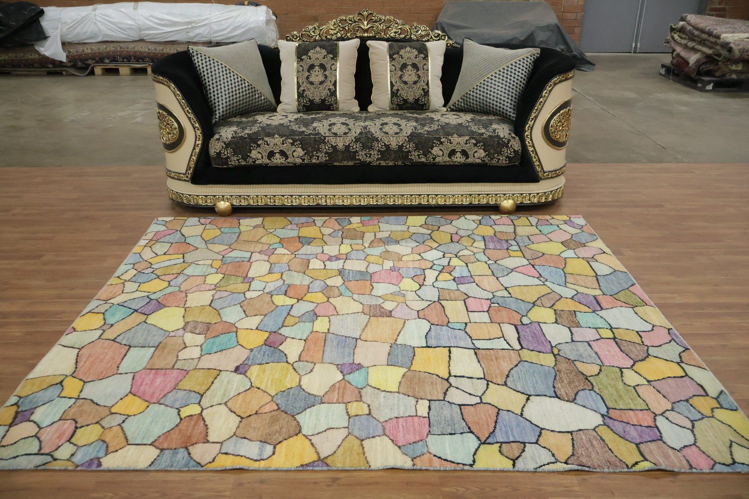 Wool Modern Gabbeh Oriental Area Rug 7x9
