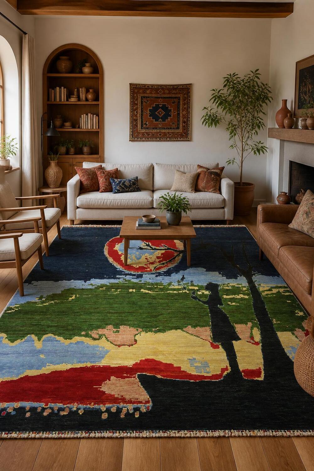 Top Quality Wool Pictorial Gabbeh Oriental Area Rug 8x10