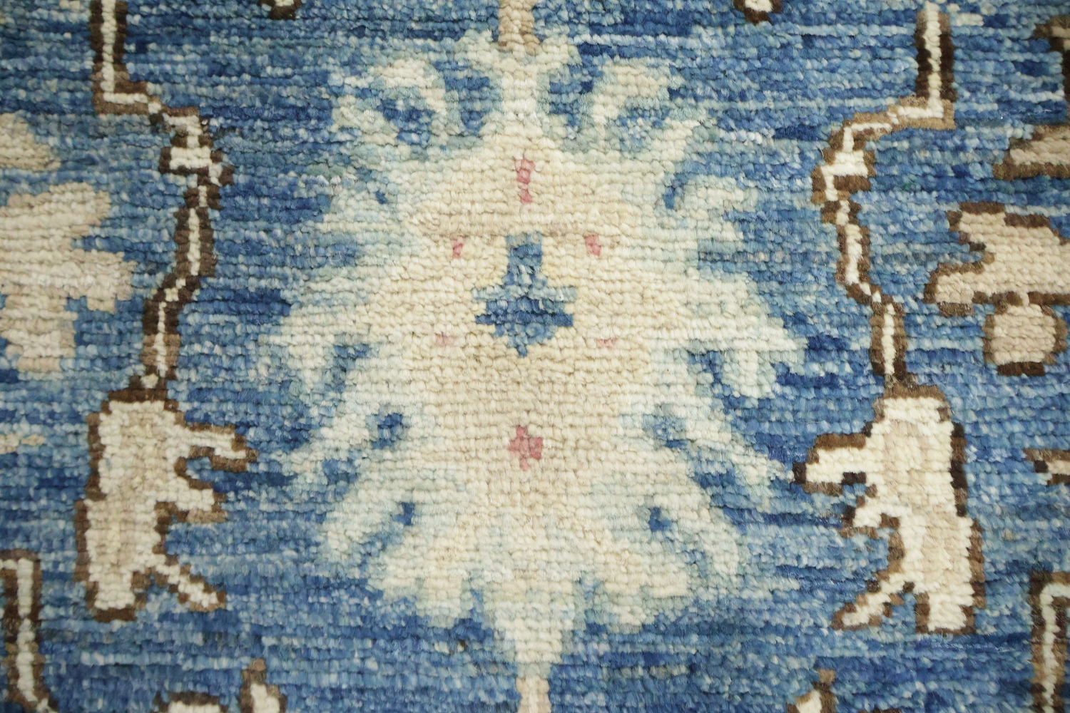 Classic Blue Area Rug with Intricate Floral Design Details