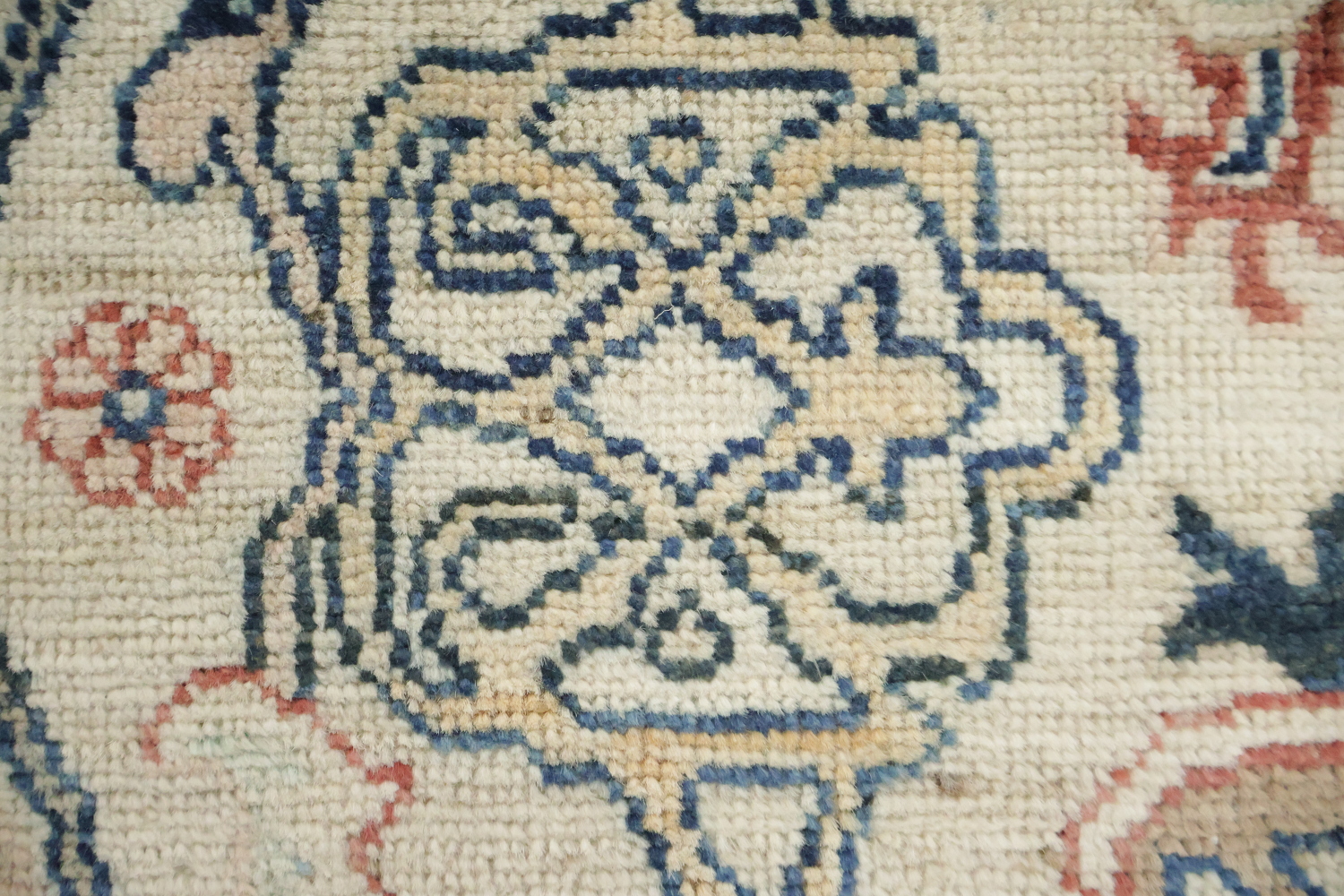 Blue Wool Traditional Oushak Area Rug 5x8