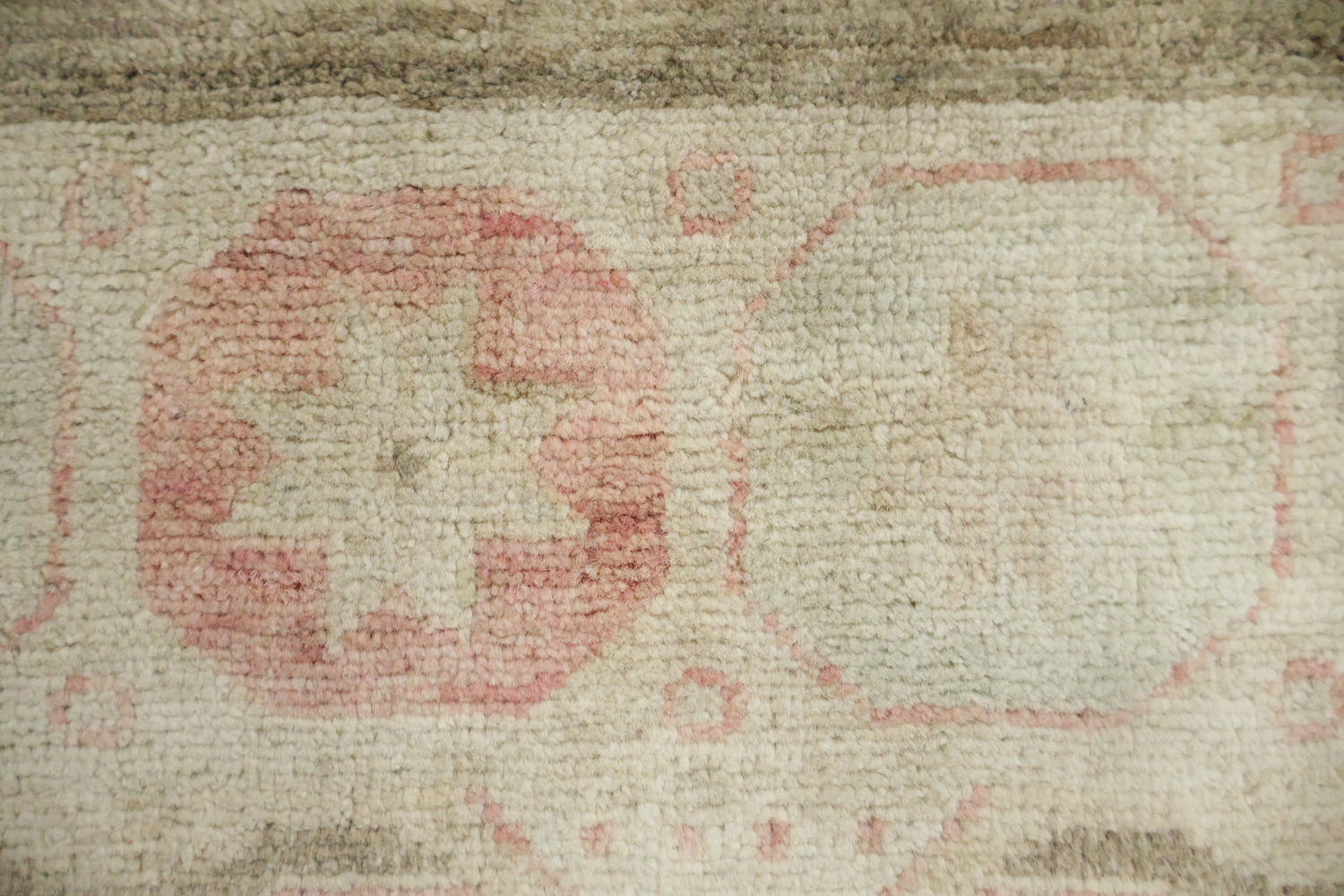 Geometric Wool Traditional Oushak Rug 5x7
