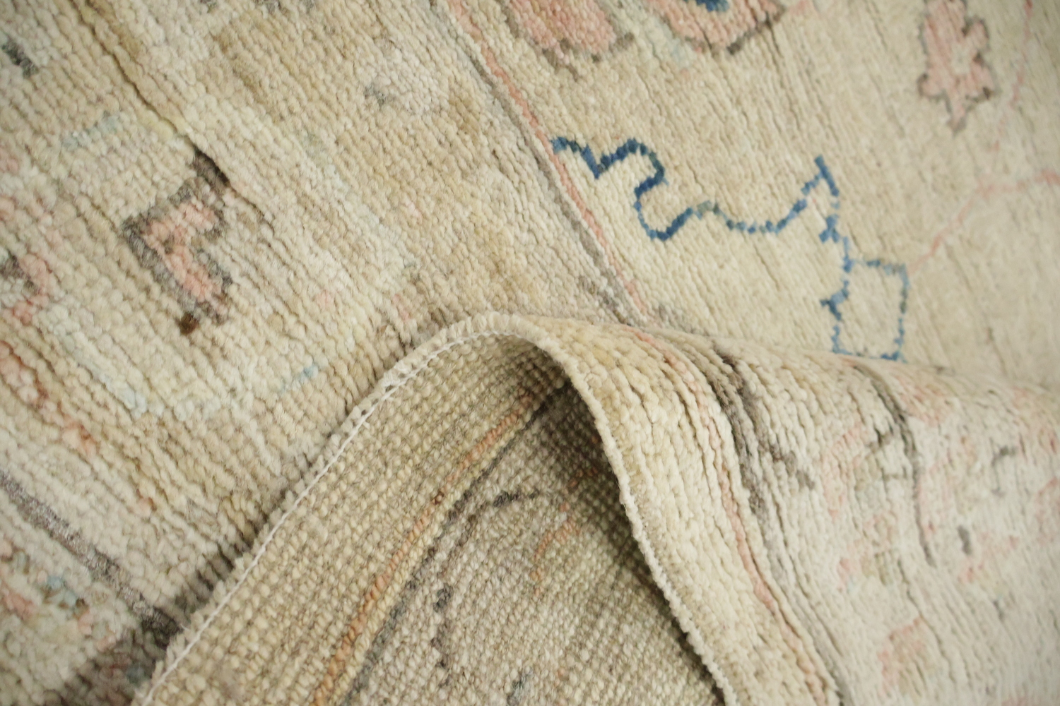 Geometric Wool Traditional Oushak Rug 5x6