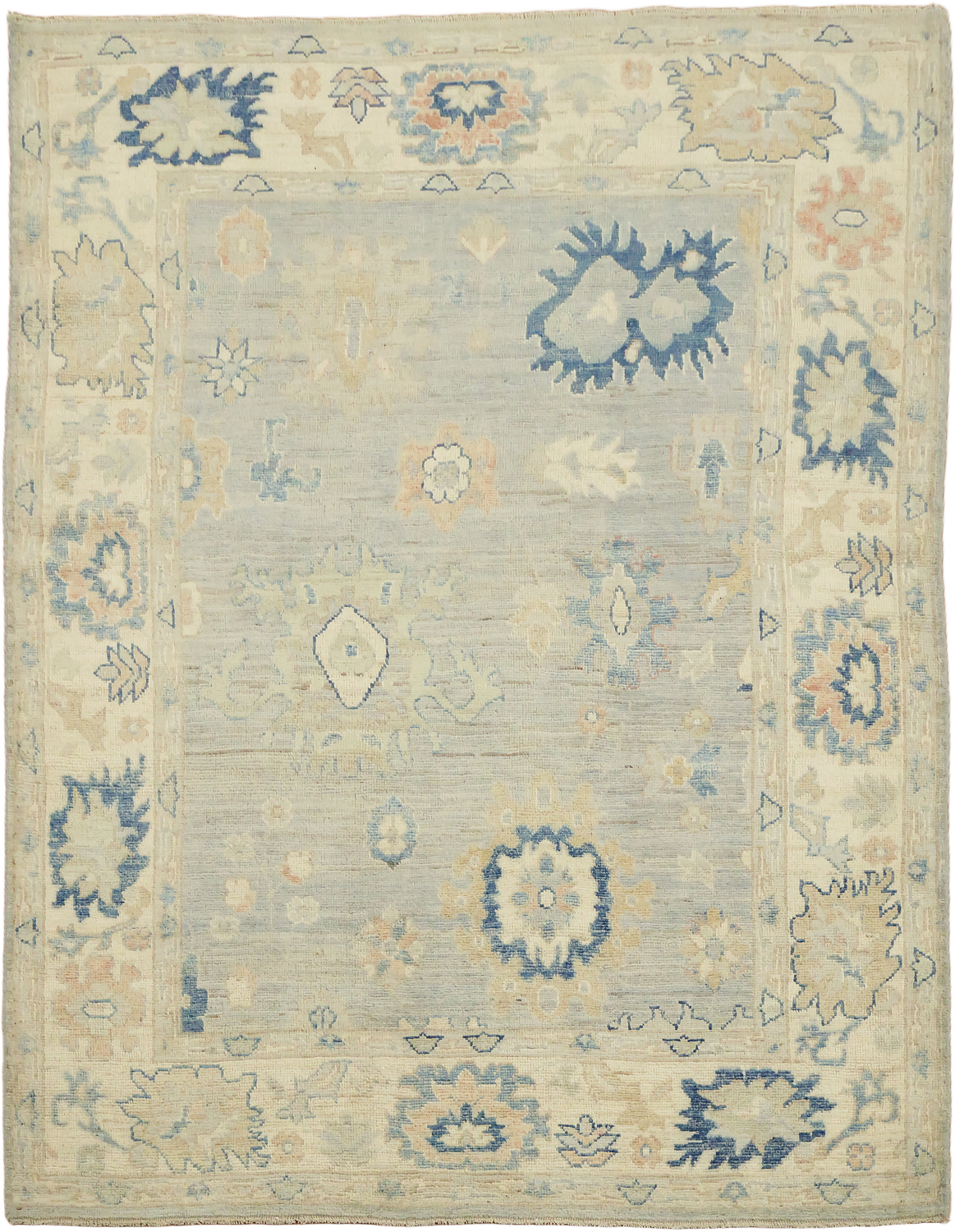 Wool Traditional Oushak Rug 5x6