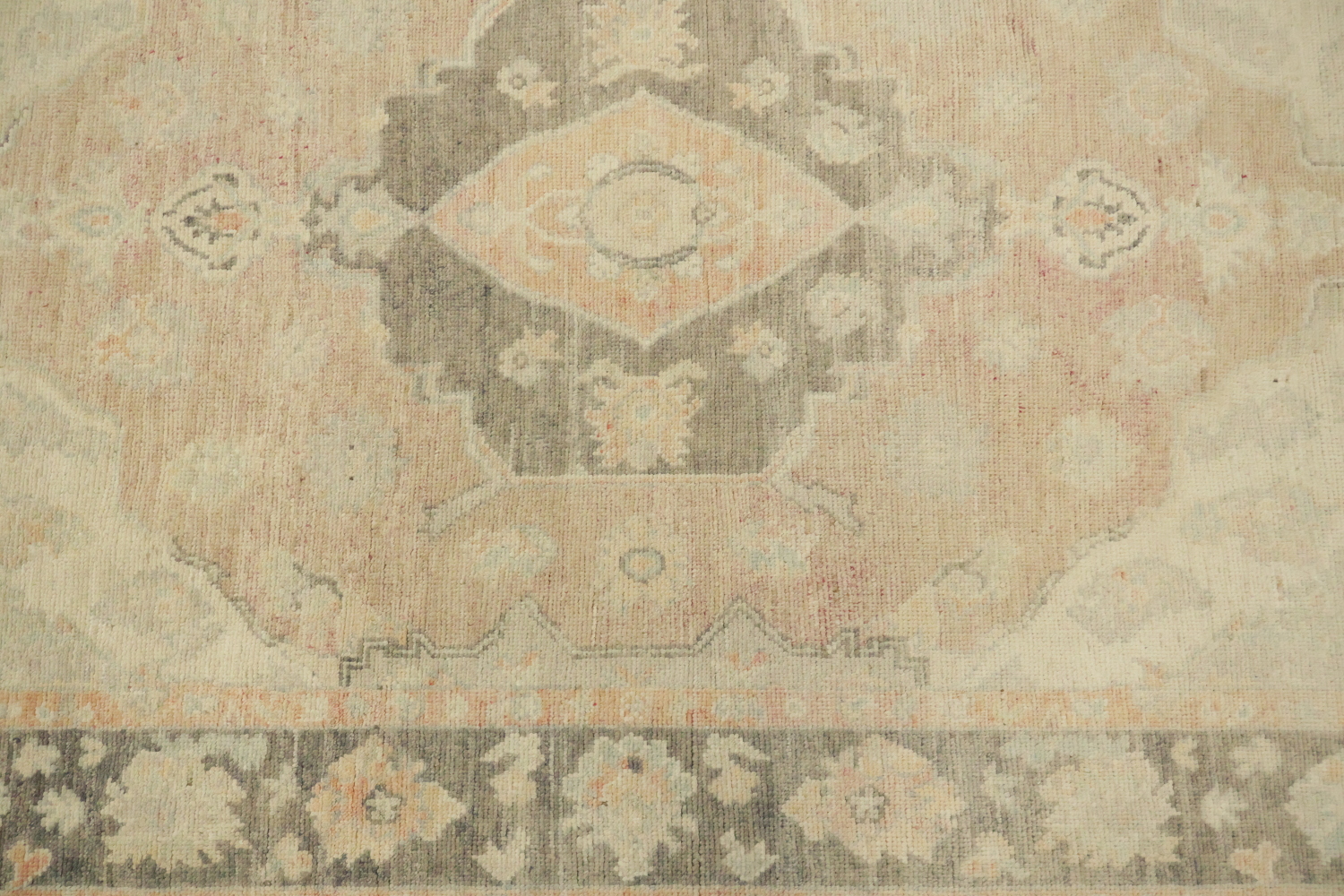 Geometric Wool Traditional Oushak Rug 5x7