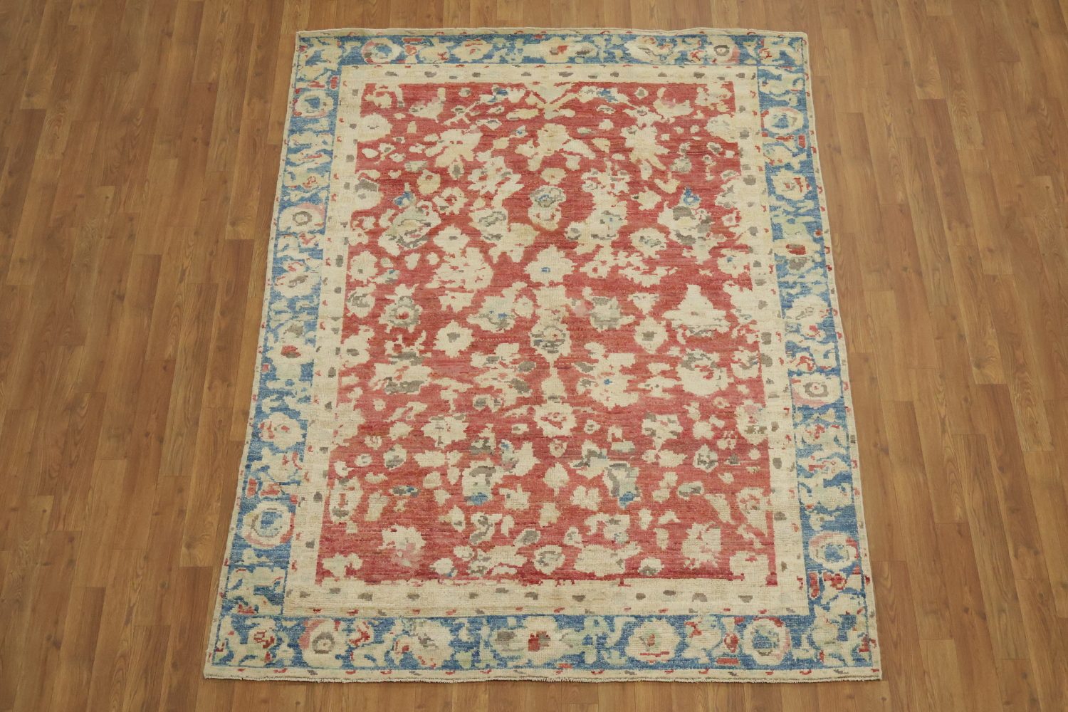 All Over Design Vegetable Dye Traditional Oushak Rug 5x7