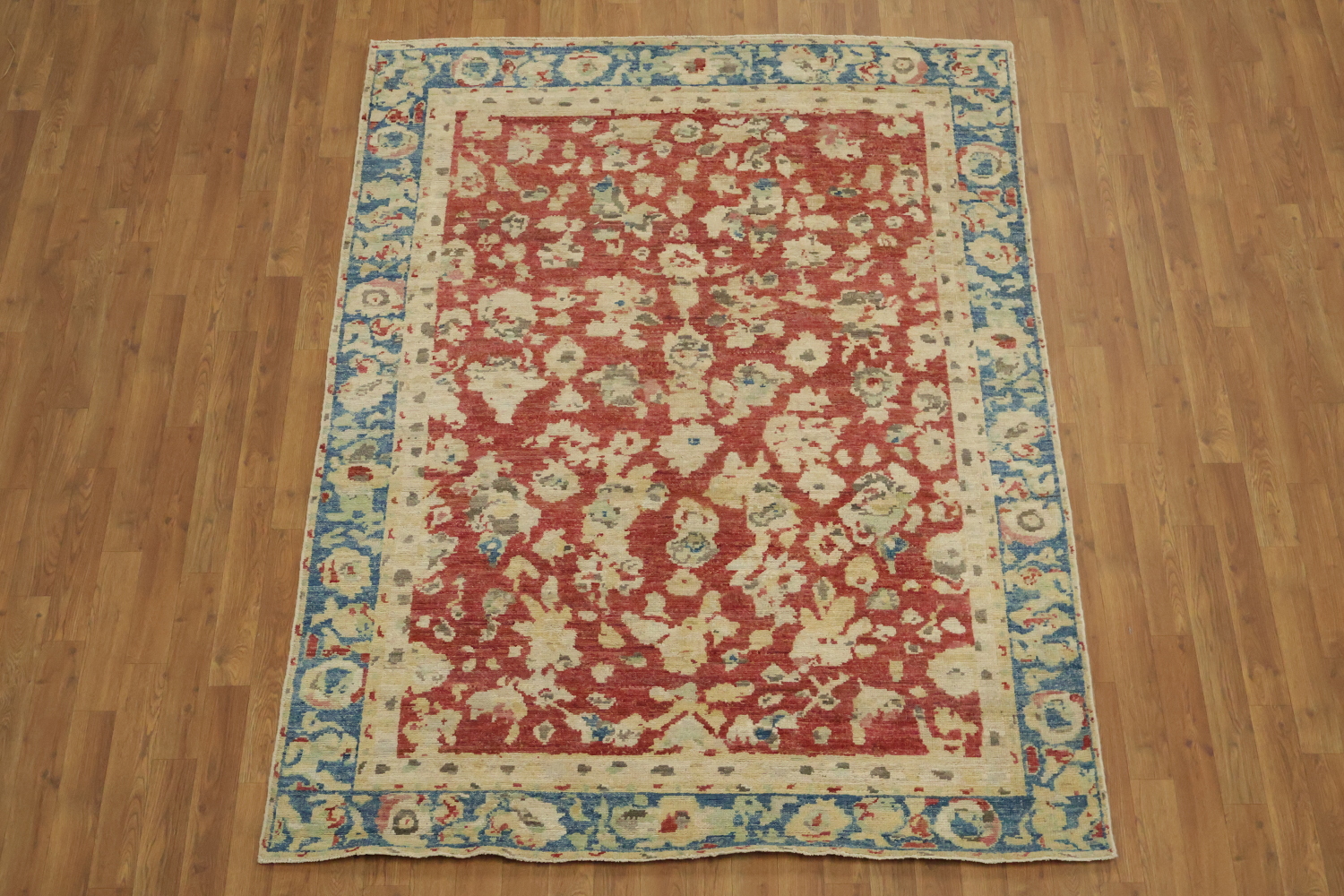 All Over Design Vegetable Dye Traditional Oushak Rug 5x7