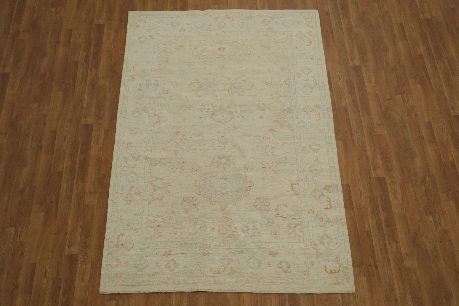 Traditional Oushak Wool Area Rug 5x8