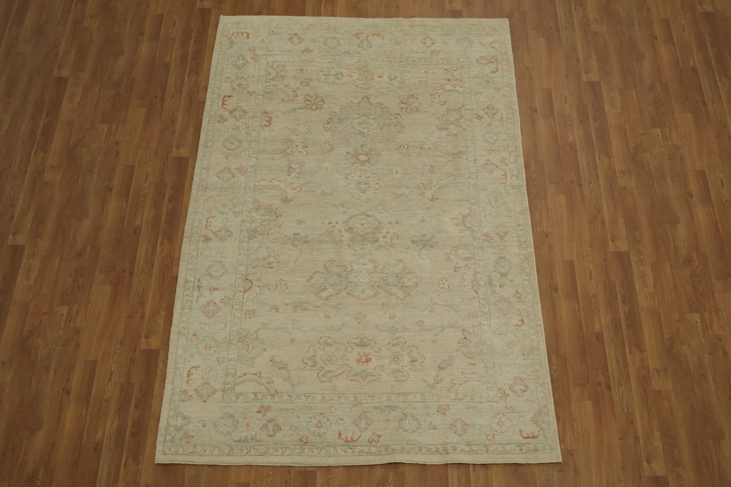 Traditional Oushak Wool Area Rug 5x8