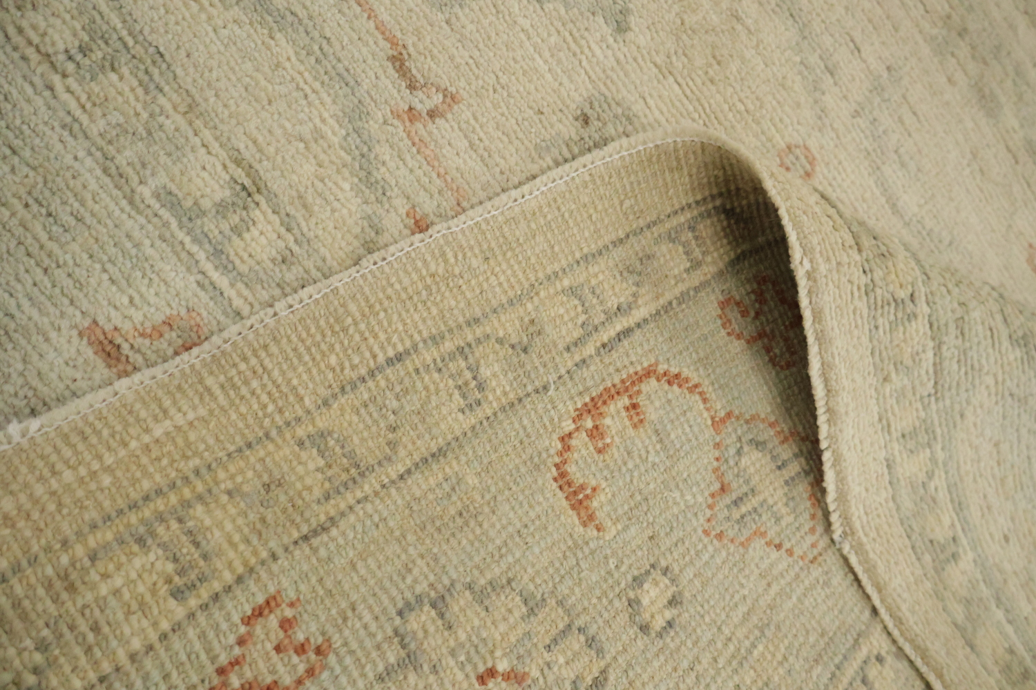 Traditional Oushak Wool Area Rug 5x8
