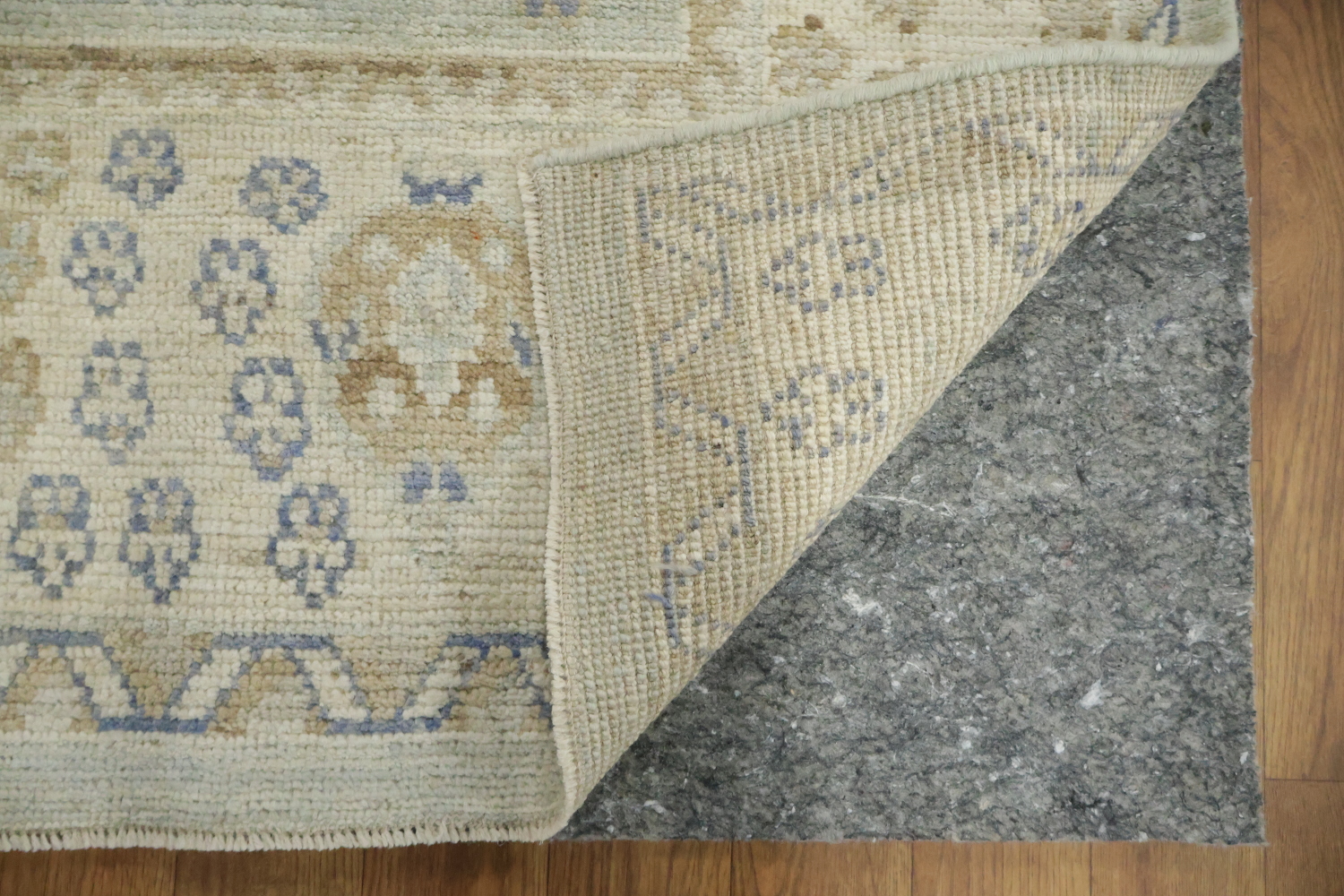 Muted All Over Grey Traditional Oushak Oriental Wool Area Rug 5x8