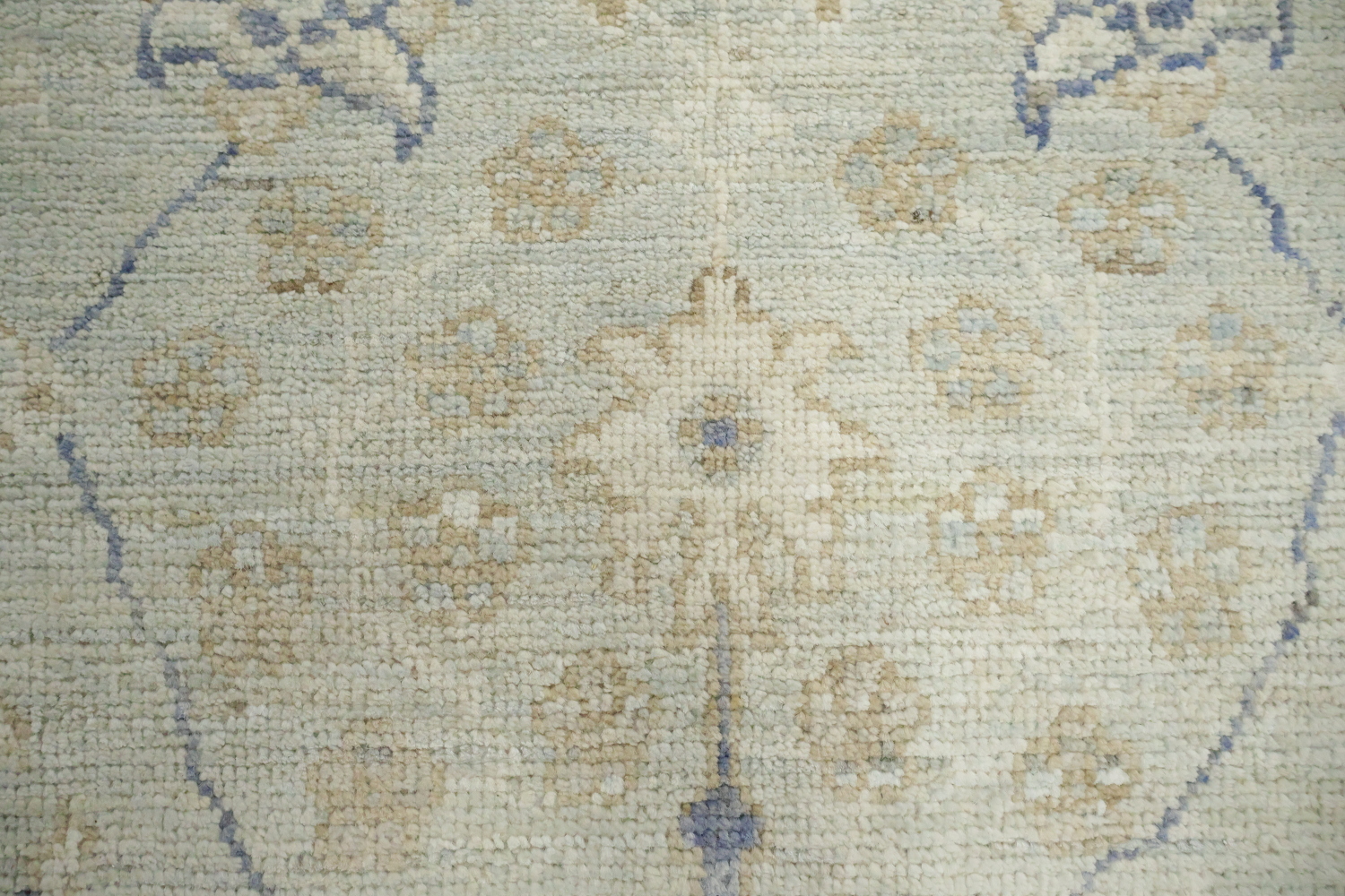 Muted All Over Grey Traditional Oushak Oriental Wool Area Rug 5x8