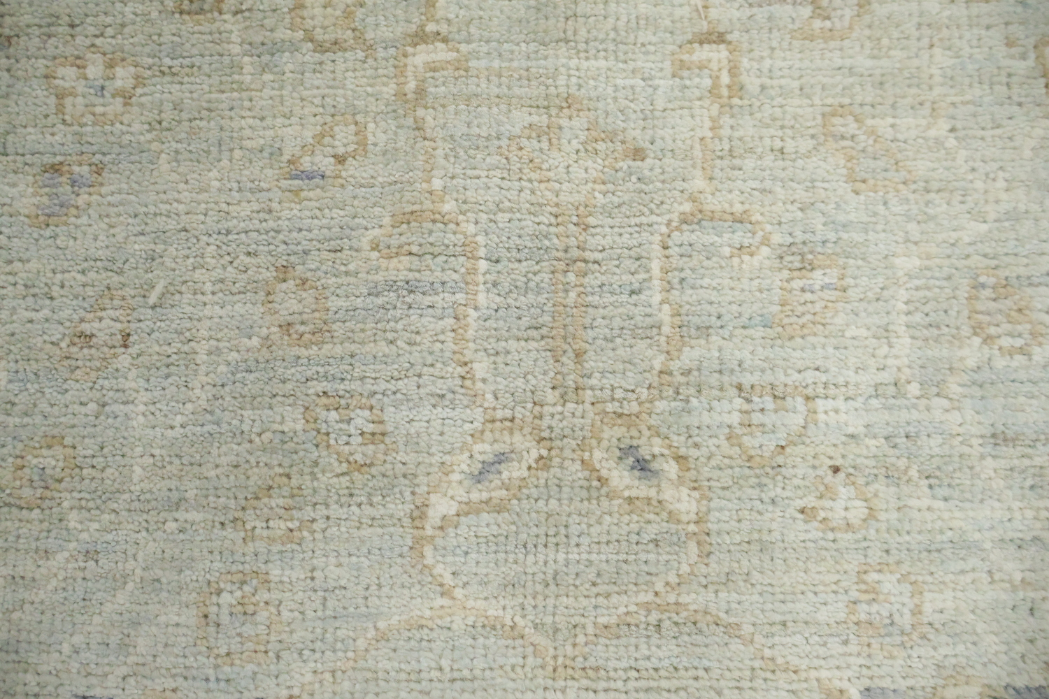 Muted All Over Grey Traditional Oushak Oriental Wool Area Rug 5x8