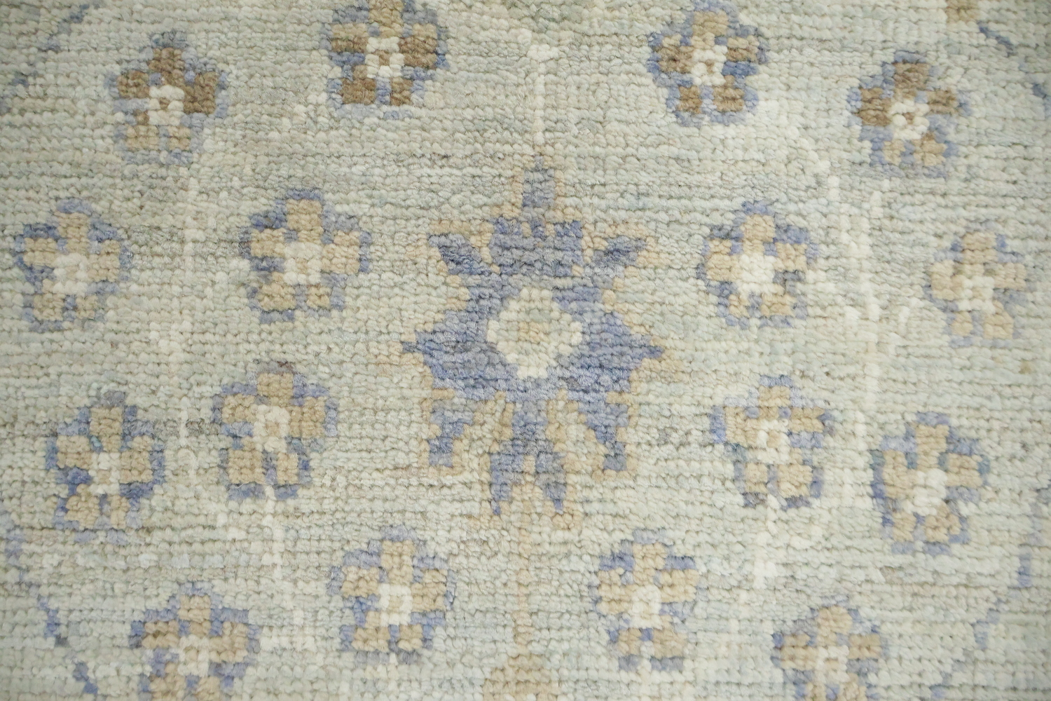 Muted All Over Grey Traditional Oushak Oriental Wool Area Rug 5x8