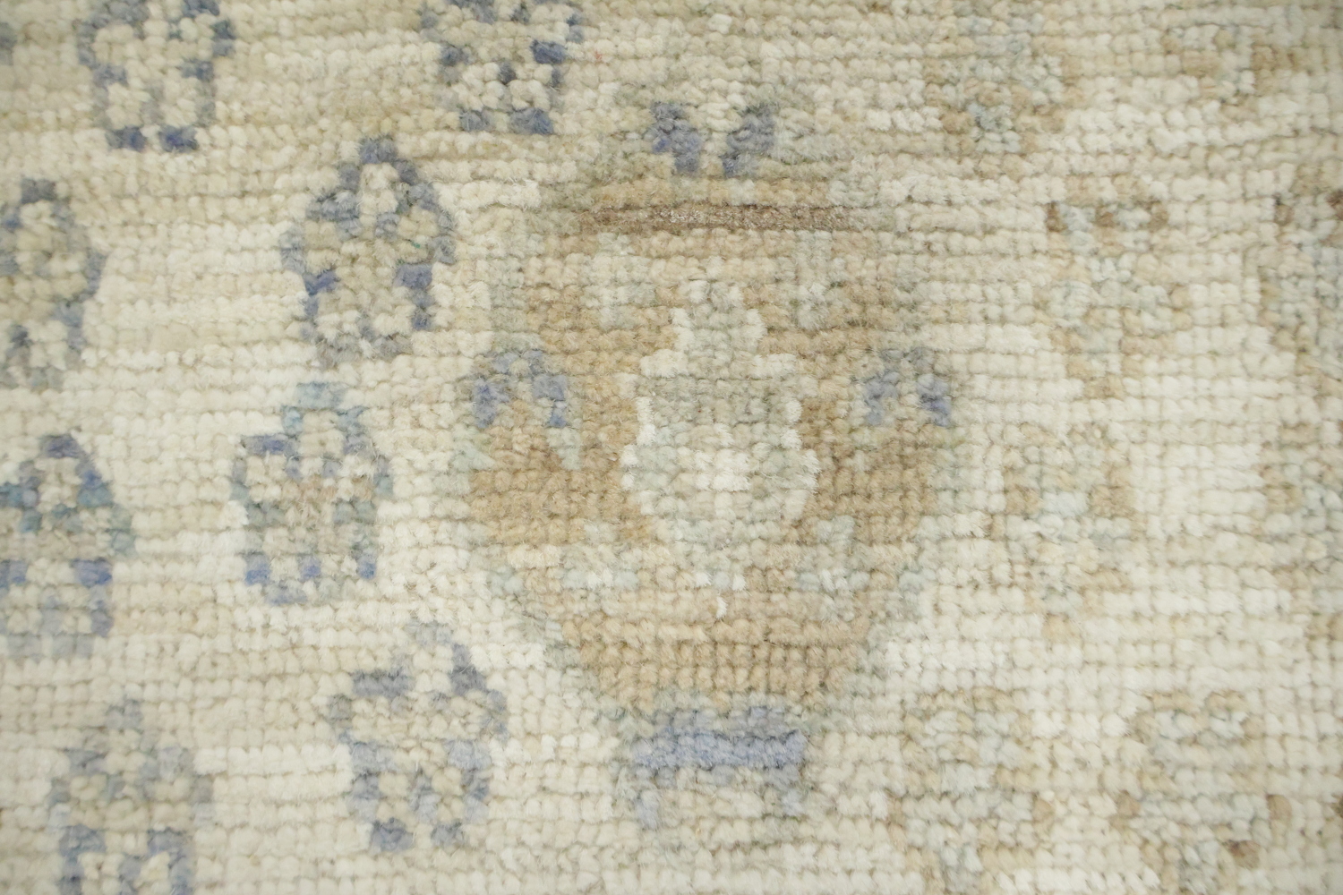 Muted All Over Grey Traditional Oushak Oriental Wool Area Rug 5x8