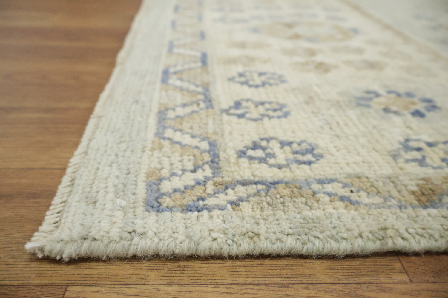 Muted All Over Grey Traditional Oushak Oriental Wool Area Rug 5x8