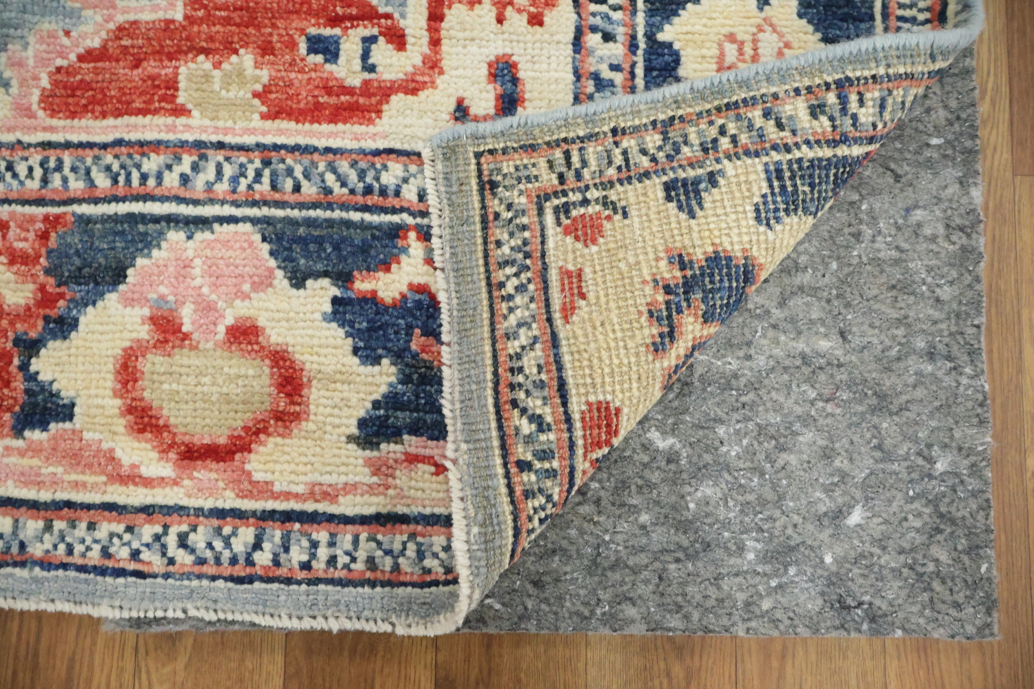 Geometric Grey Oriental Traditional Oushak Turkish Wool Area Rug 5x8