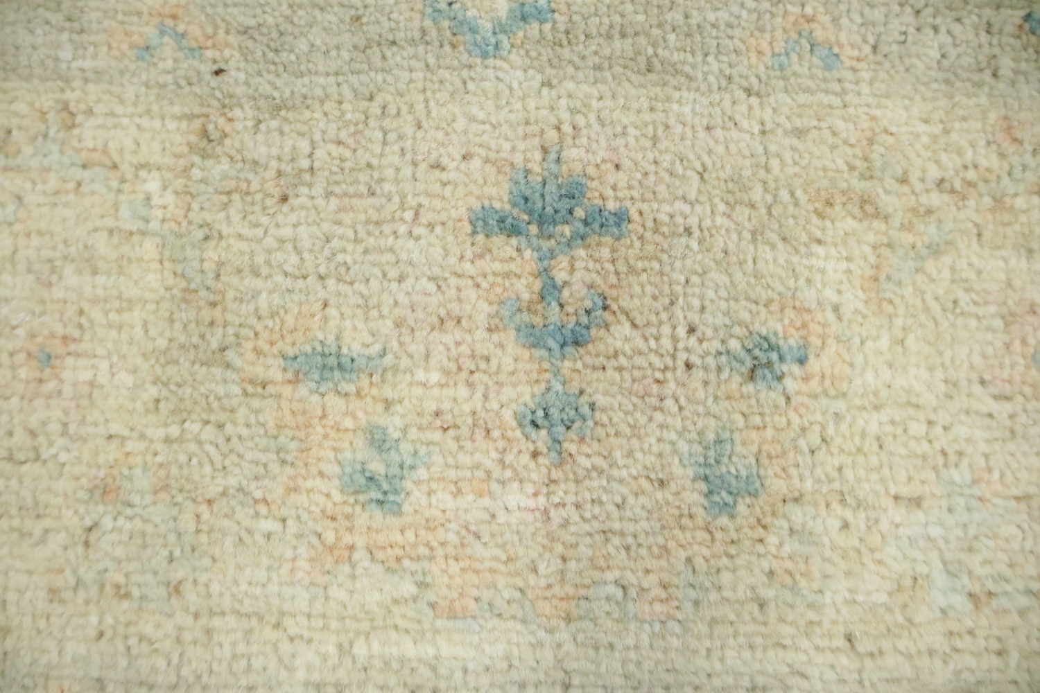 All Over Muted Green Traditional Oushak Oriental Wool Rug 4x6