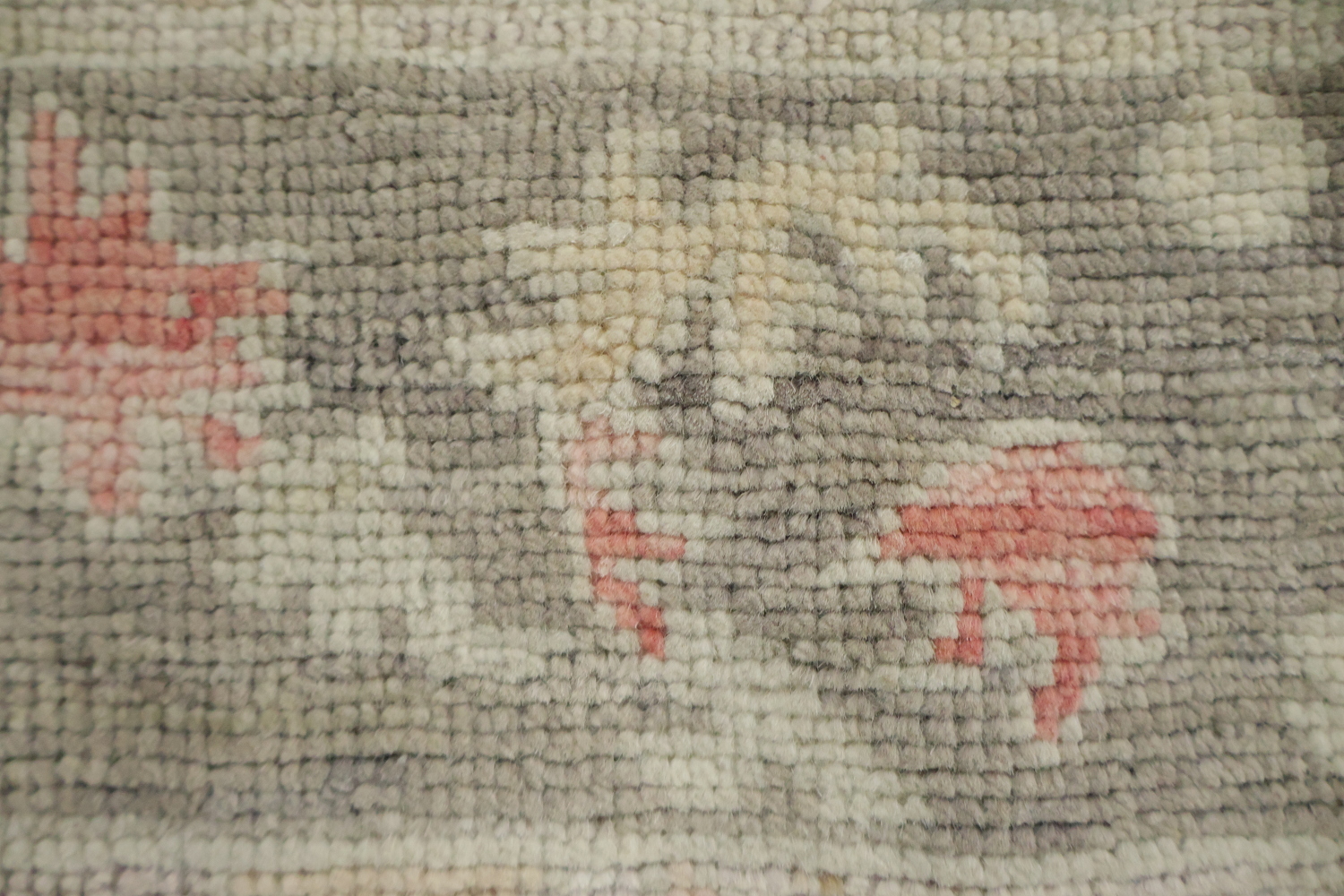 Muted Vegetable Dye Wool Traditional Oushak Rug 5x7