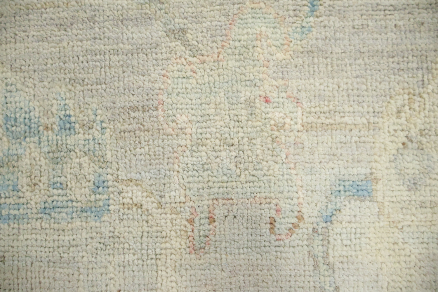 Muted Vegetable Dye Wool Oushak Turkish Rug 3x5