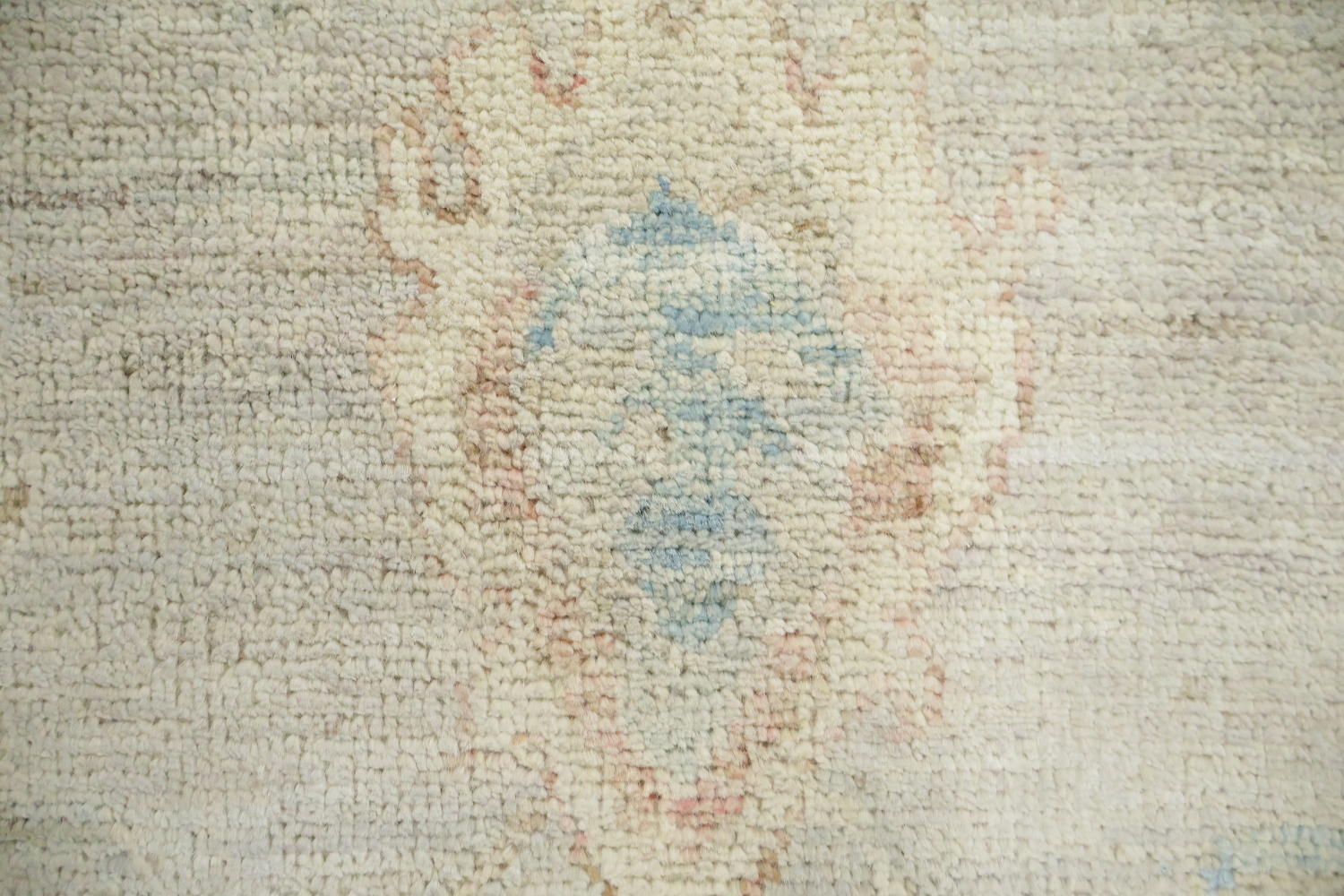 Muted Vegetable Dye Wool Oushak Turkish Rug 3x5