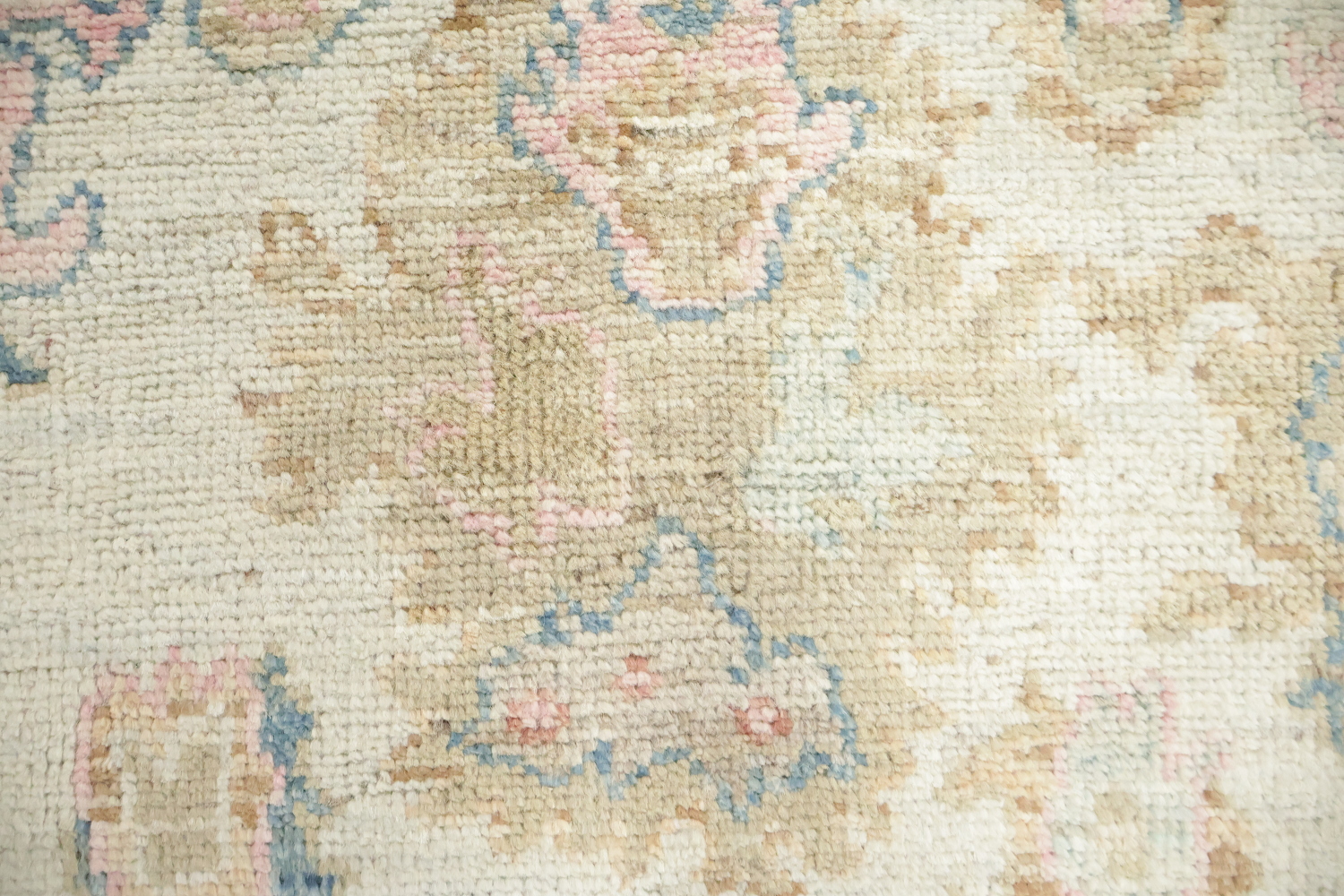 Oushak Turkish Geometric Wool Rug 5x7
