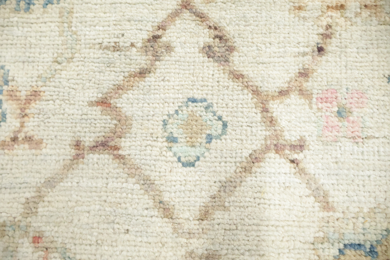 Oushak Turkish Geometric Wool Rug 5x7