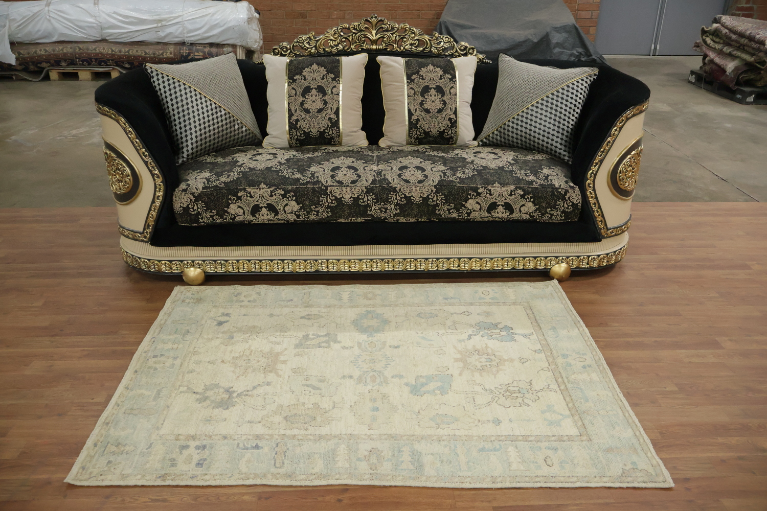 Oushak Turkish Wool Rug 4x6
