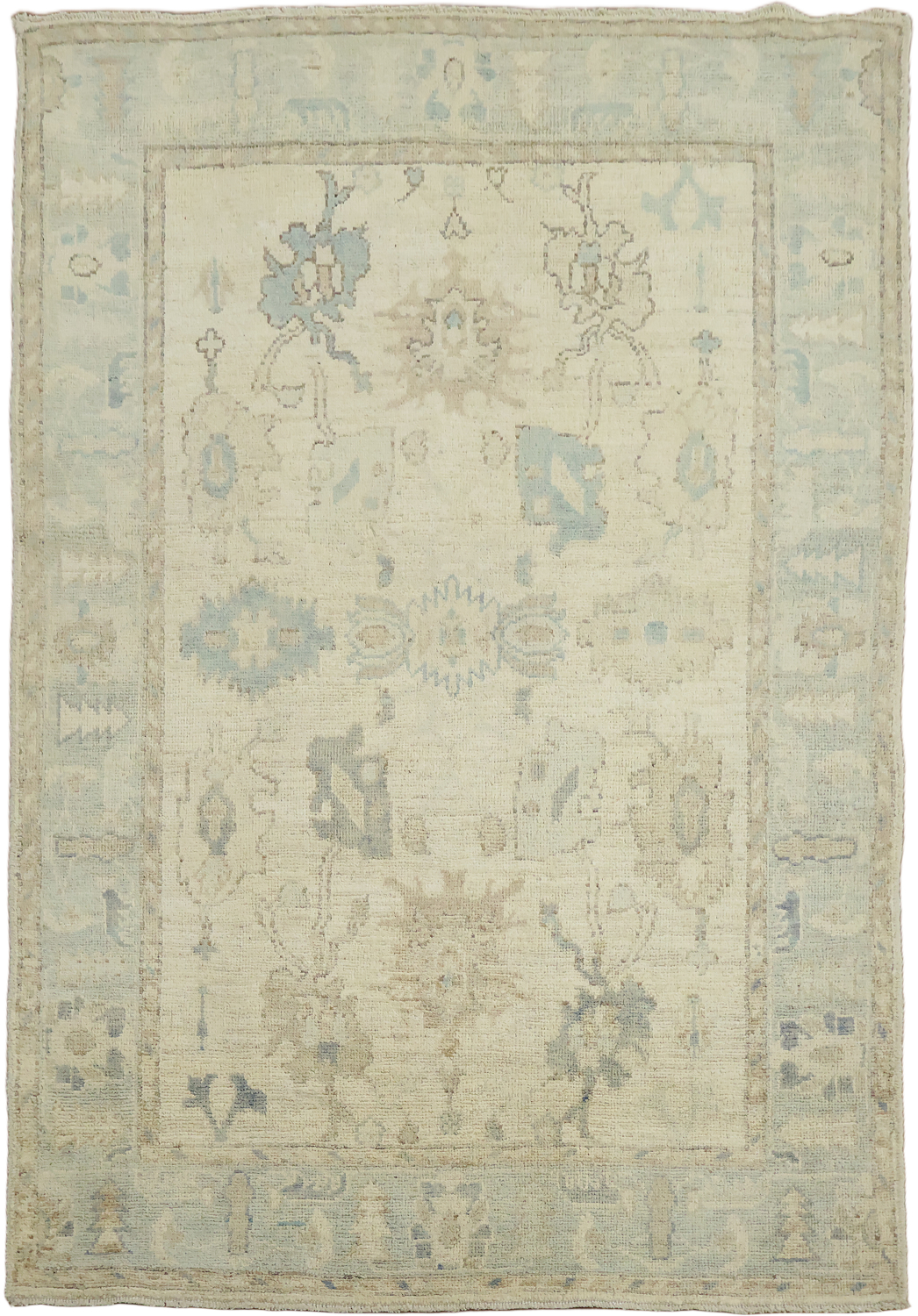 Oushak Turkish Wool Rug 4x6