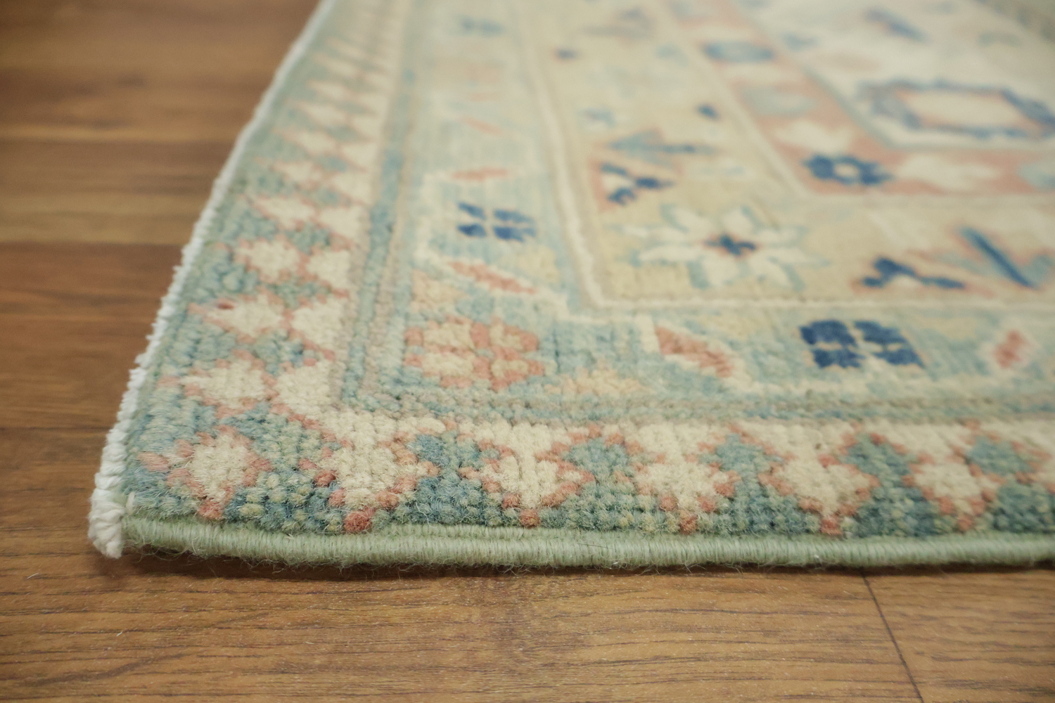 Charming Blue and Beige Kazak Pakistani Rug with Classic Design 8zx10
