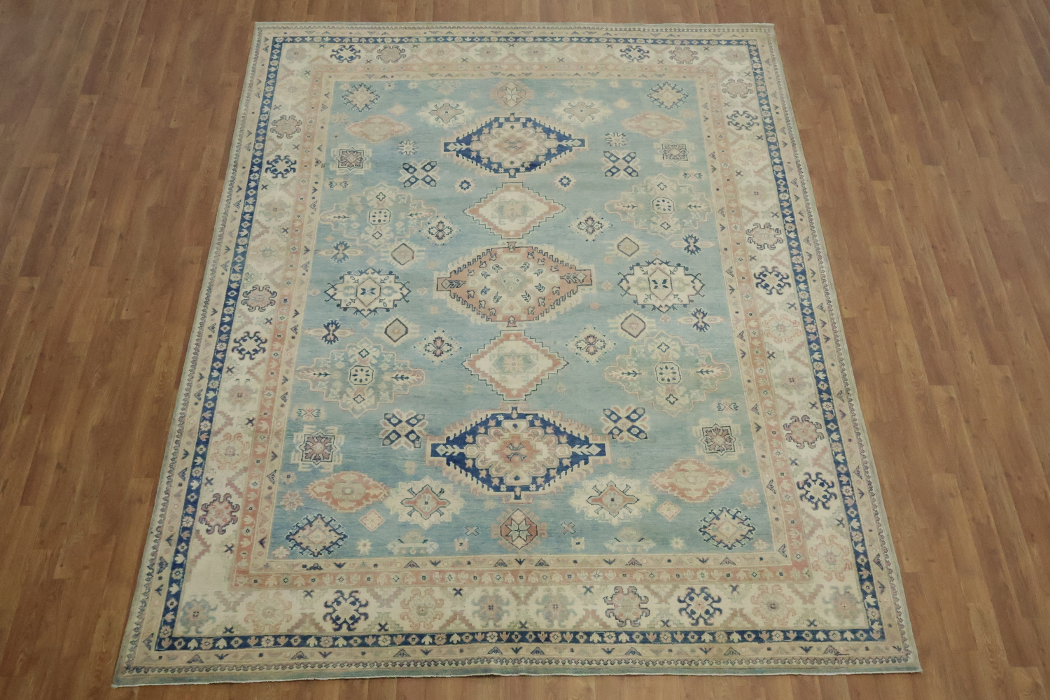 Traditional Kazak Wool Area Rug 8x10