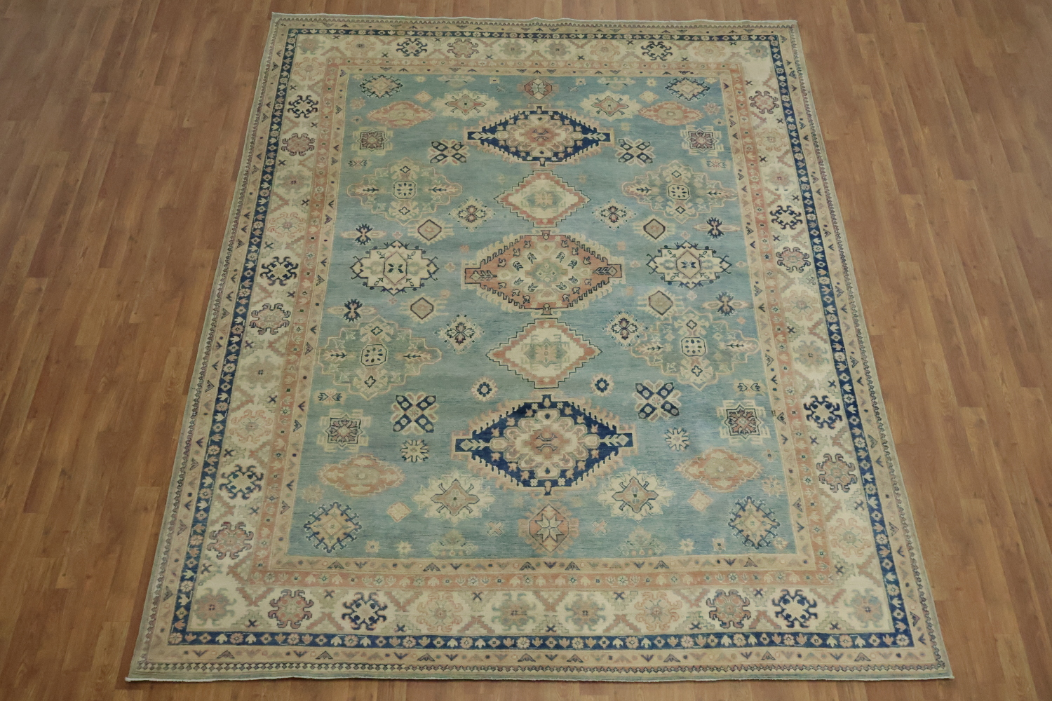 Traditional Kazak Wool Area Rug 8x10