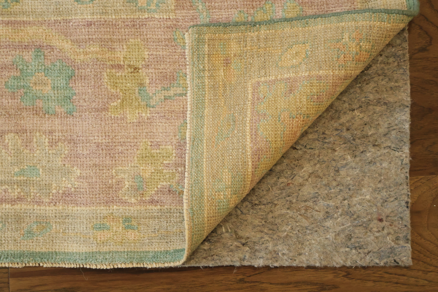 Muted Green Traditional Vegetable Dye Oriental Wool Oushak Area Rug 8x10