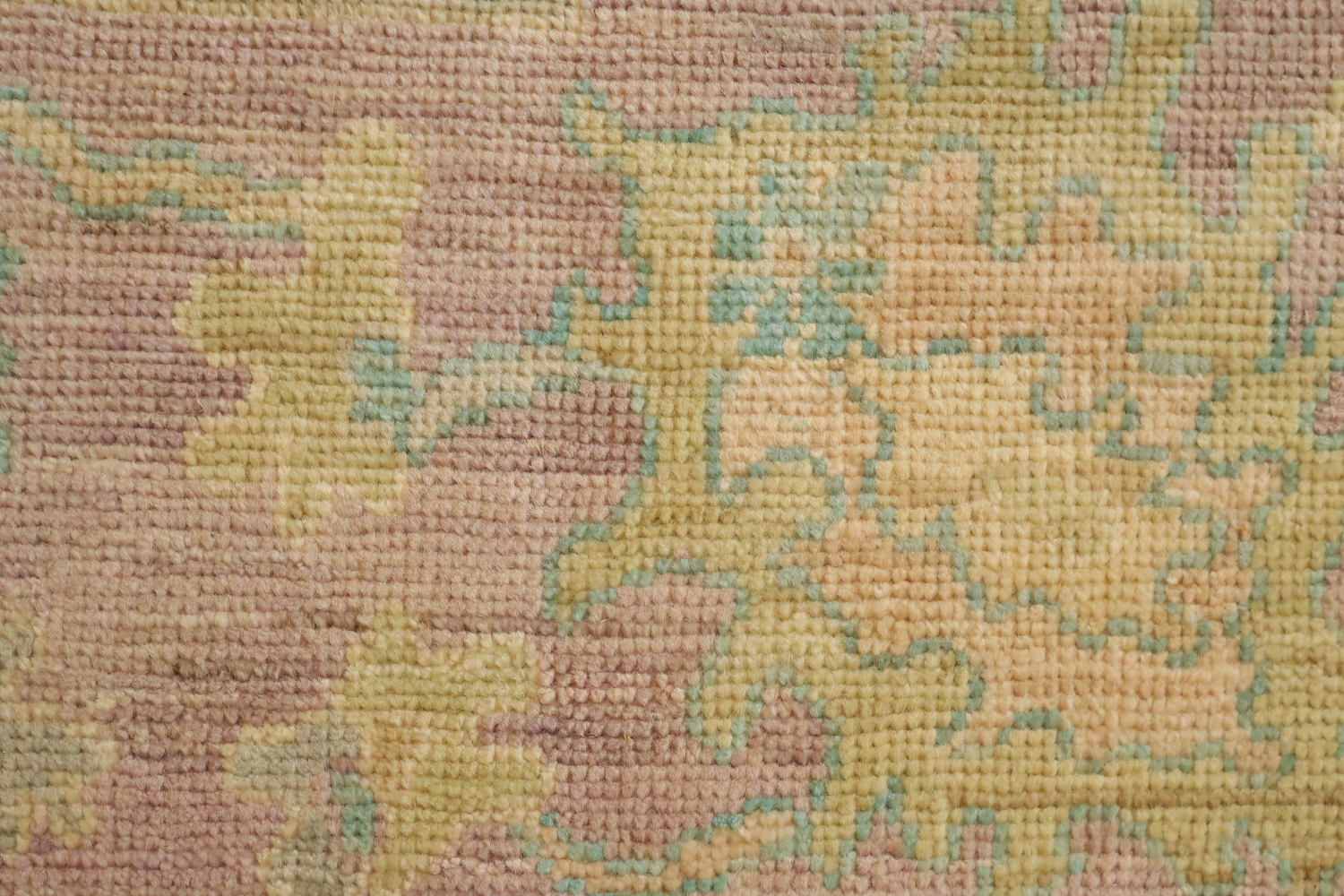 Muted Green Traditional Vegetable Dye Oriental Wool Oushak Area Rug 8x10