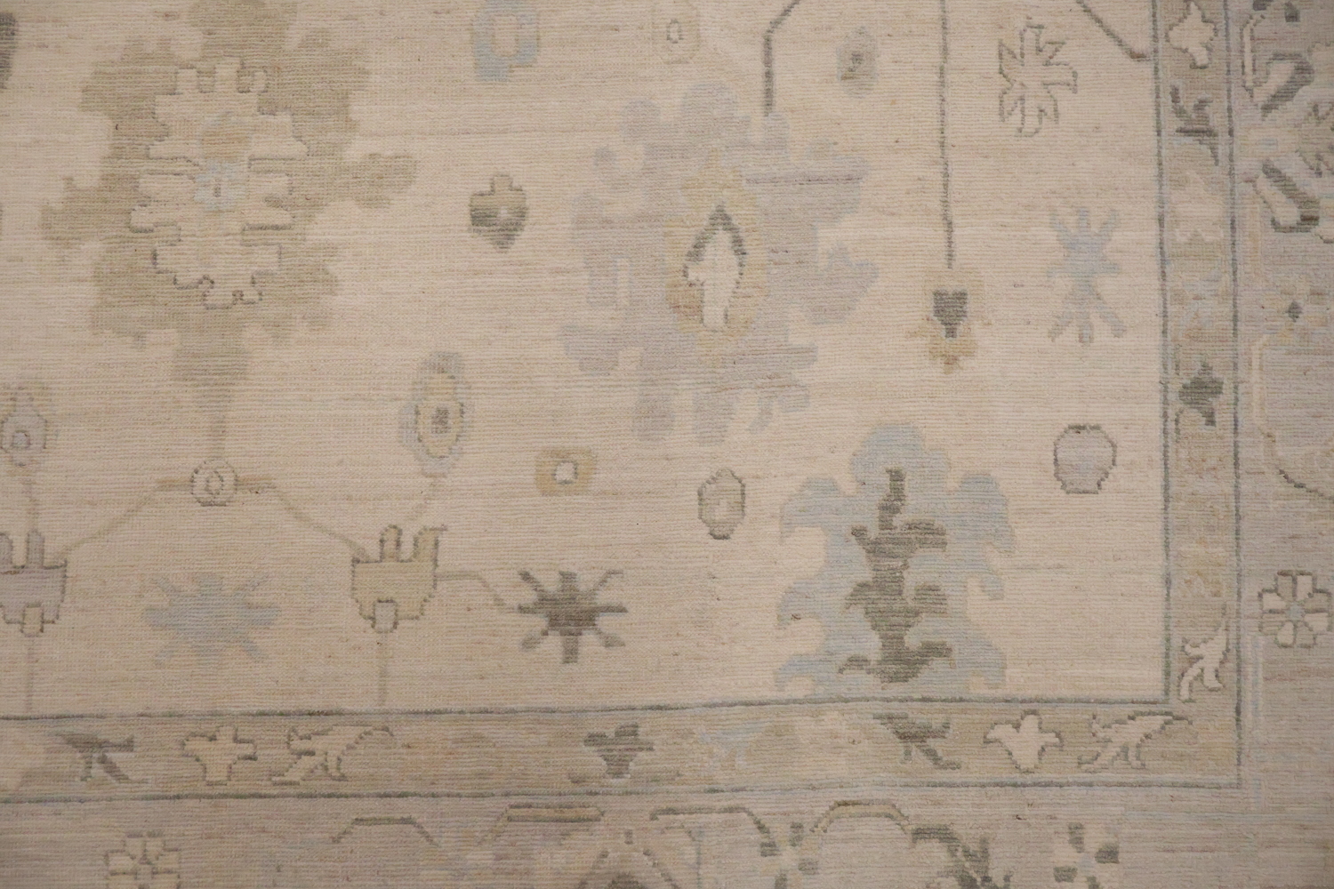 Traditional Vegetable Dye Wool Oriental Oushak Area Rug 10x14