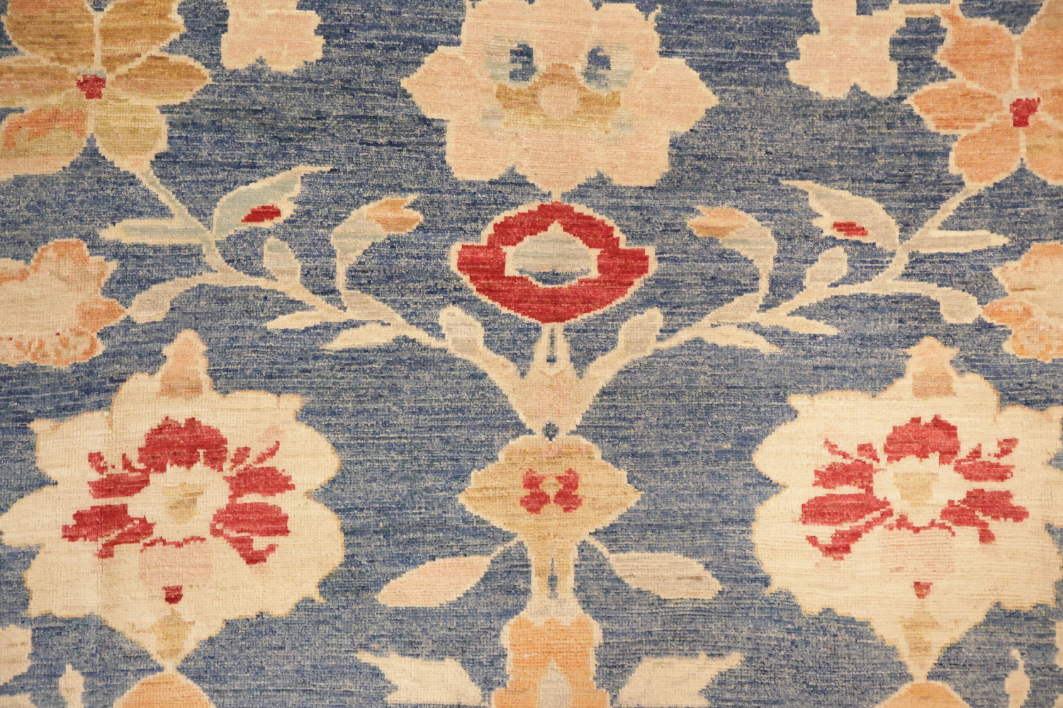 Traditional All Over Floral Oriental Wool Oushak Area Rug 8x10