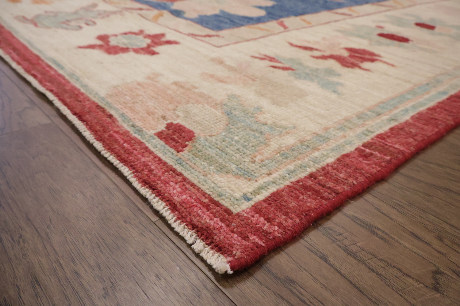 Traditional All Over Floral Oriental Wool Oushak Area Rug 8x10