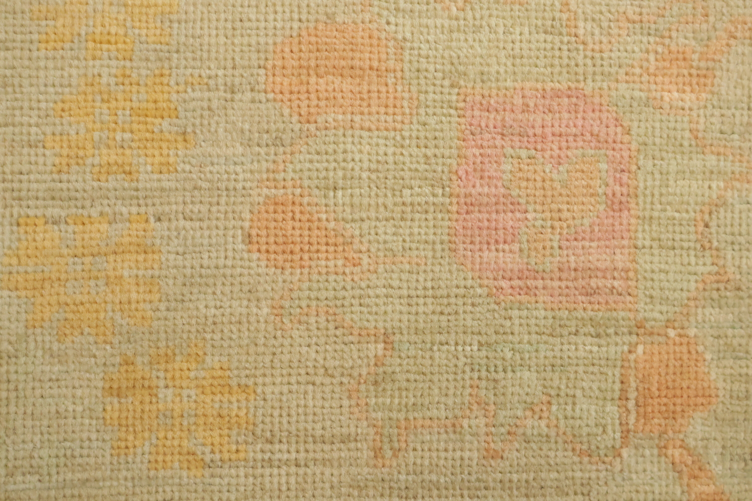 Must See! Muted Green Vegetable Dye Wool Traditional Oriental Wool Oushak Area Rug 8x10