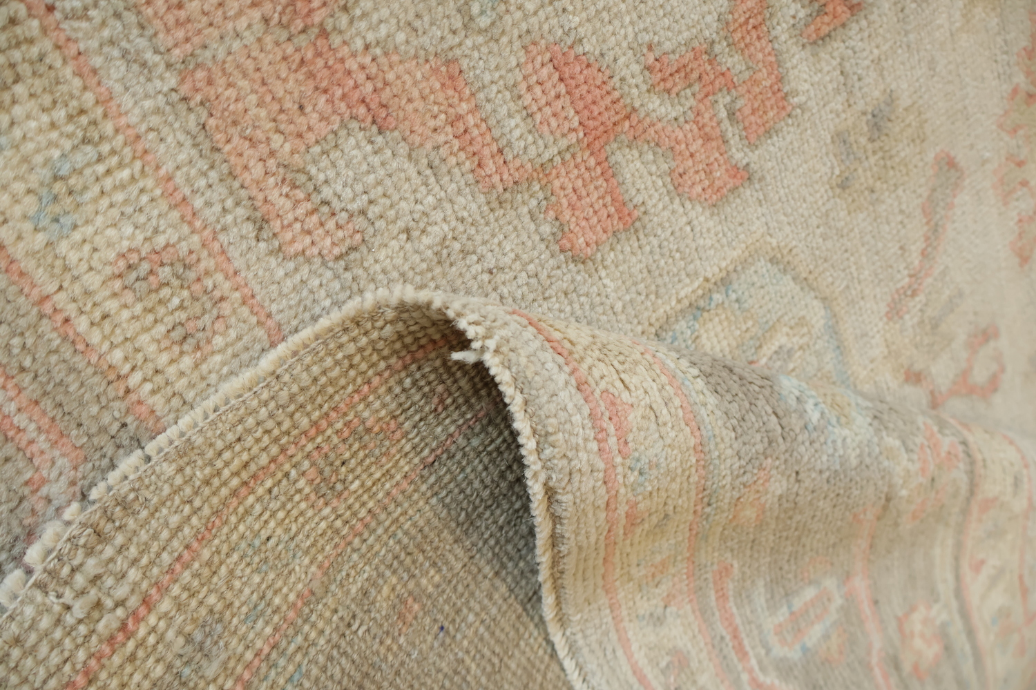 MUST SEE! Muted Grey Traditional Turkish Oushak Oriental Wool Area Rug 6x9