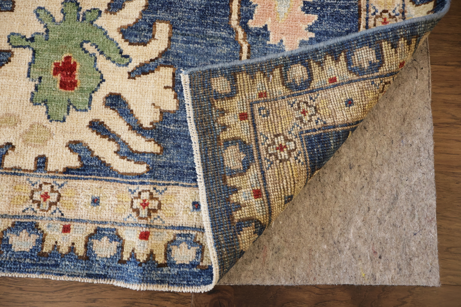 Outstanding Blue Chic Oriental Oushak Wool Area Rug Featuring Floral Patterns 8x10