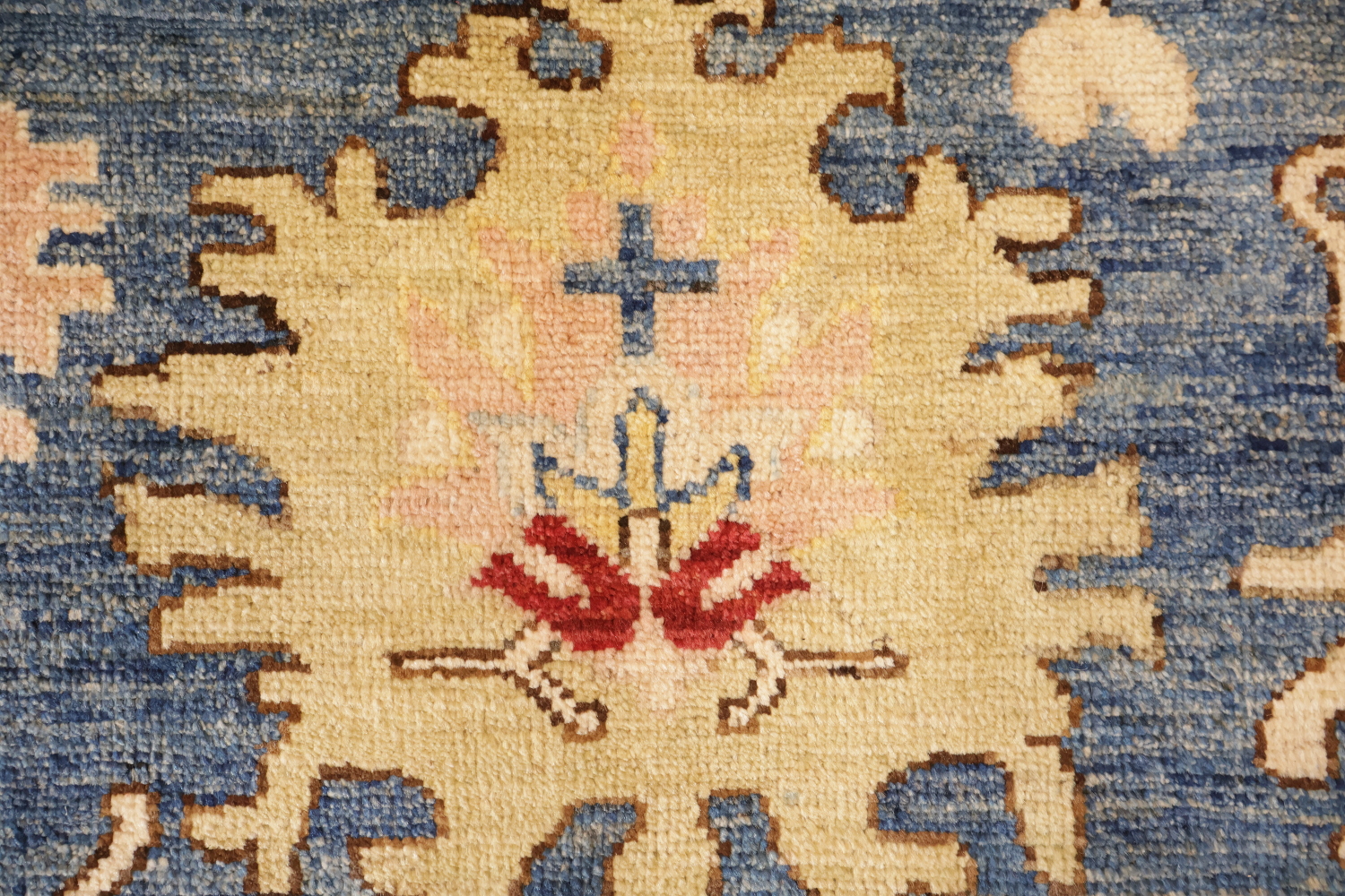 Outstanding Blue Chic Oriental Oushak Wool Area Rug Featuring Floral Patterns 8x10