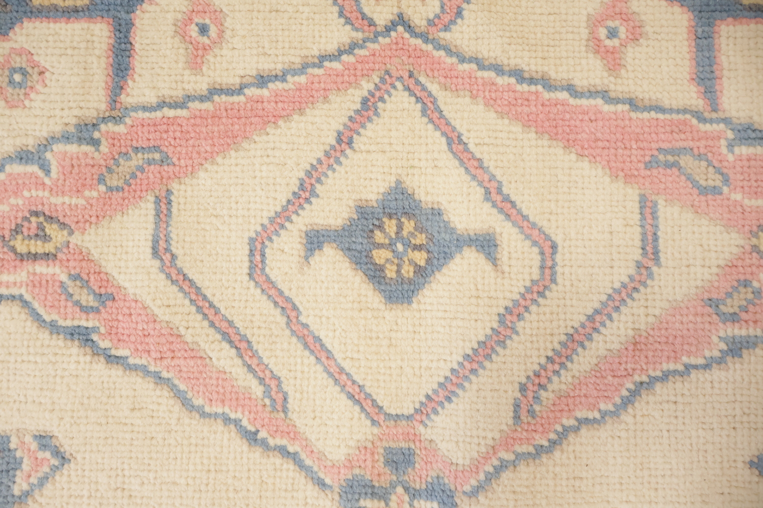 All Over Geometric Traditional Turkish Oushak Oriental Wool Area Rug 8x10