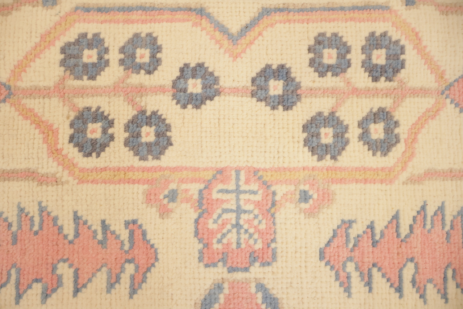 All Over Geometric Traditional Turkish Oushak Oriental Wool Area Rug 8x10