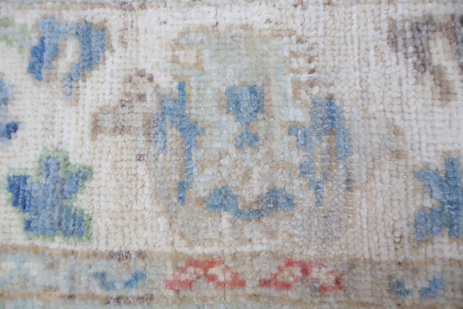 Muted Green All Over Traditional Oushak Oriental Wool Rug 4x6