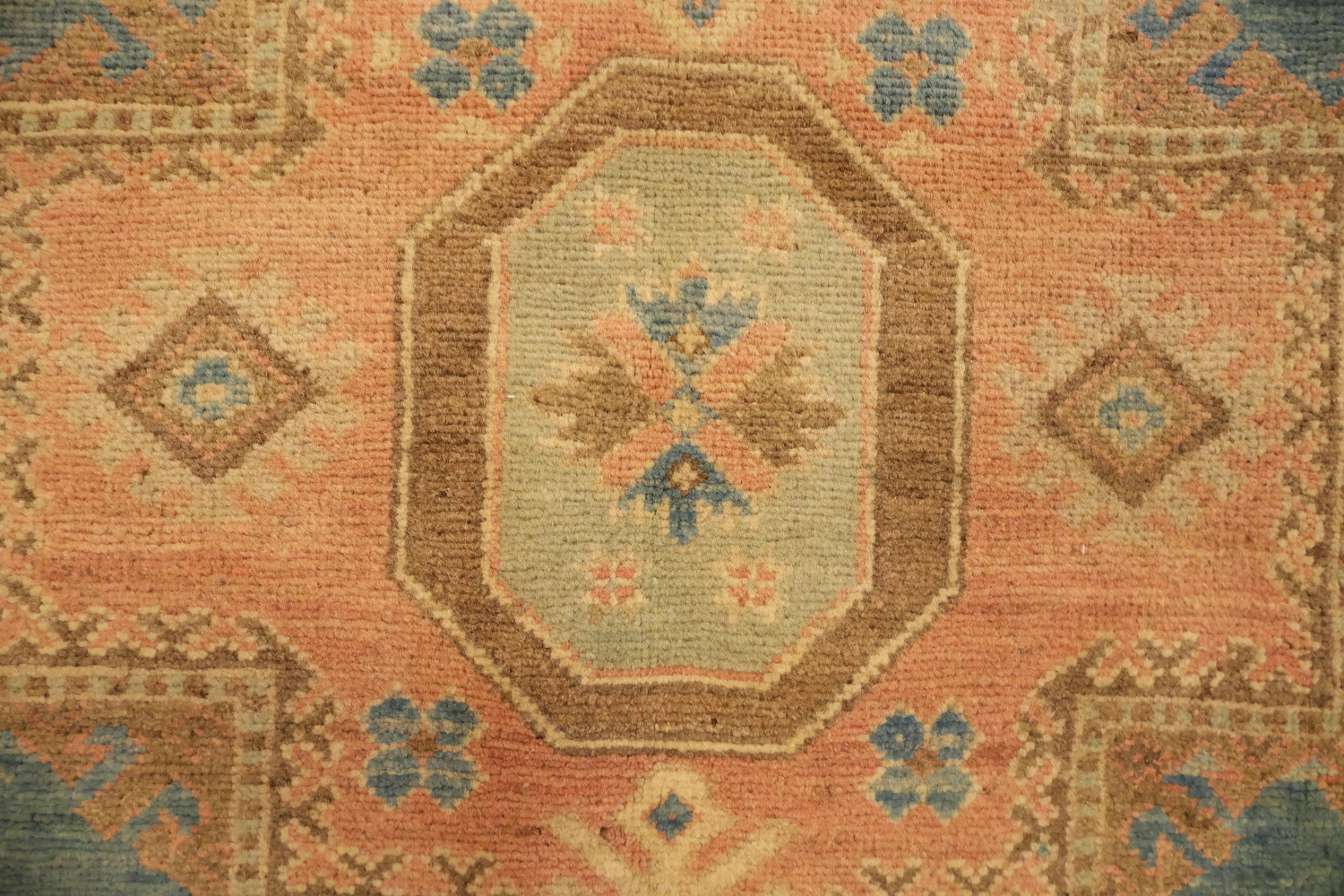 Elegant Persian-inspired rug in muted blue and beige tones for classic decor 8x10