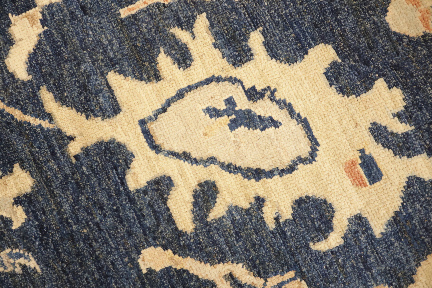 Blue All Over Floral Handcrafted Wool  Rug with Timeless Floral Design 10x14