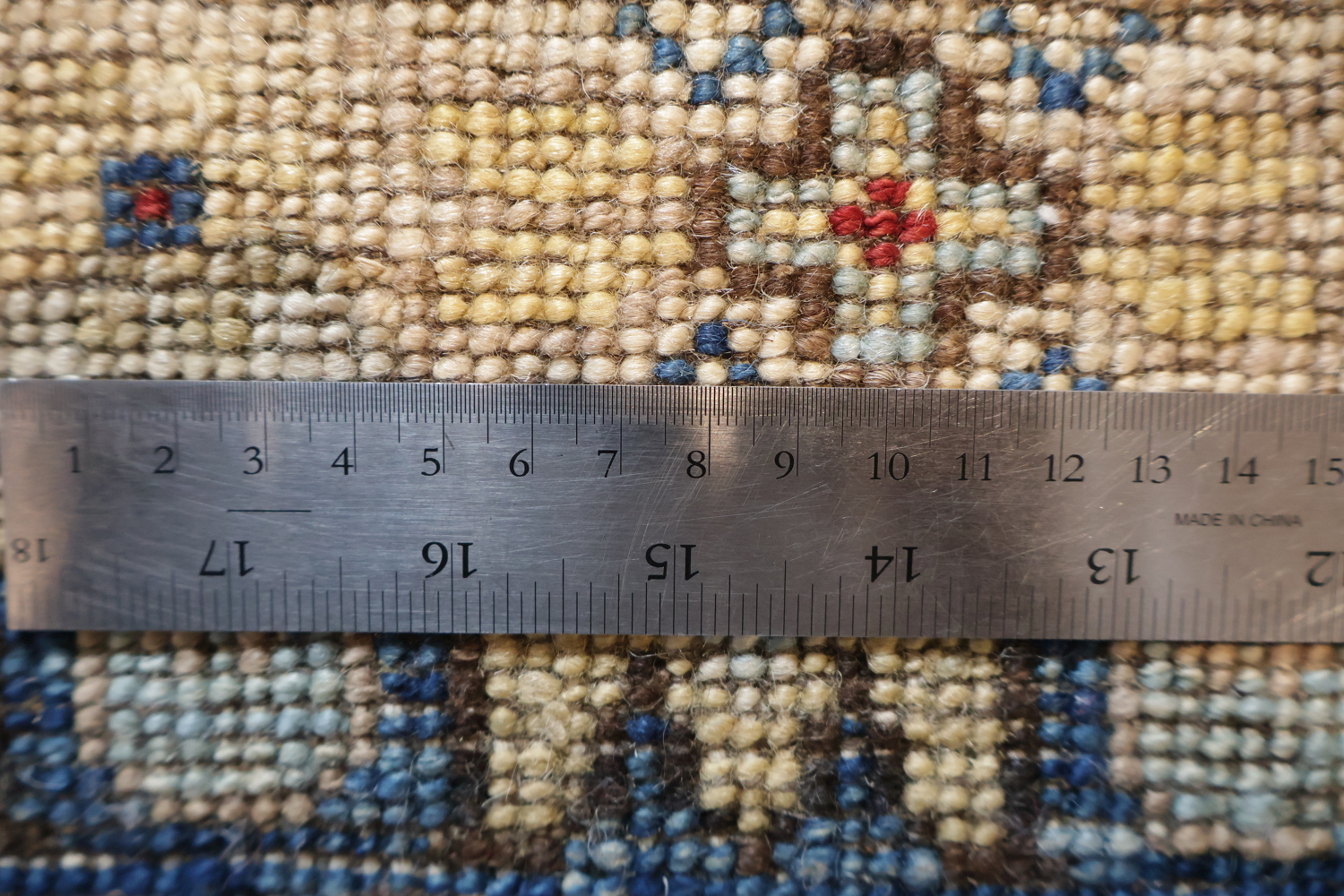 All Over Blue Oriental Traditional Oushak Area Wool Rug 9x12