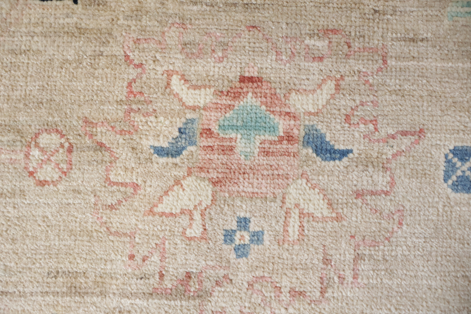 All Overt Muted Pink Traditional Traditional Oushak Wool Area Rug 9x12